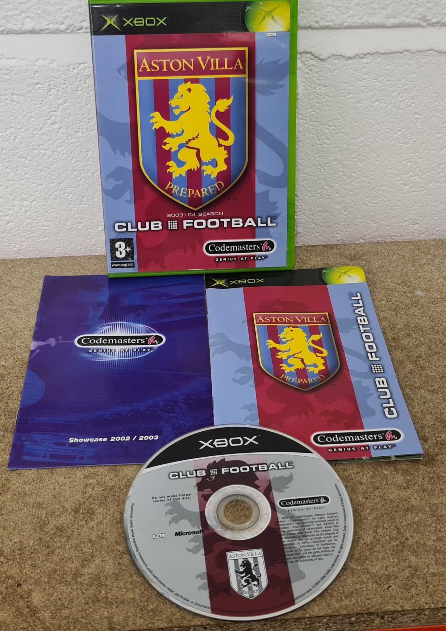 Aston Villa Club Football 2003/04 Season Microsoft Xbox Game
