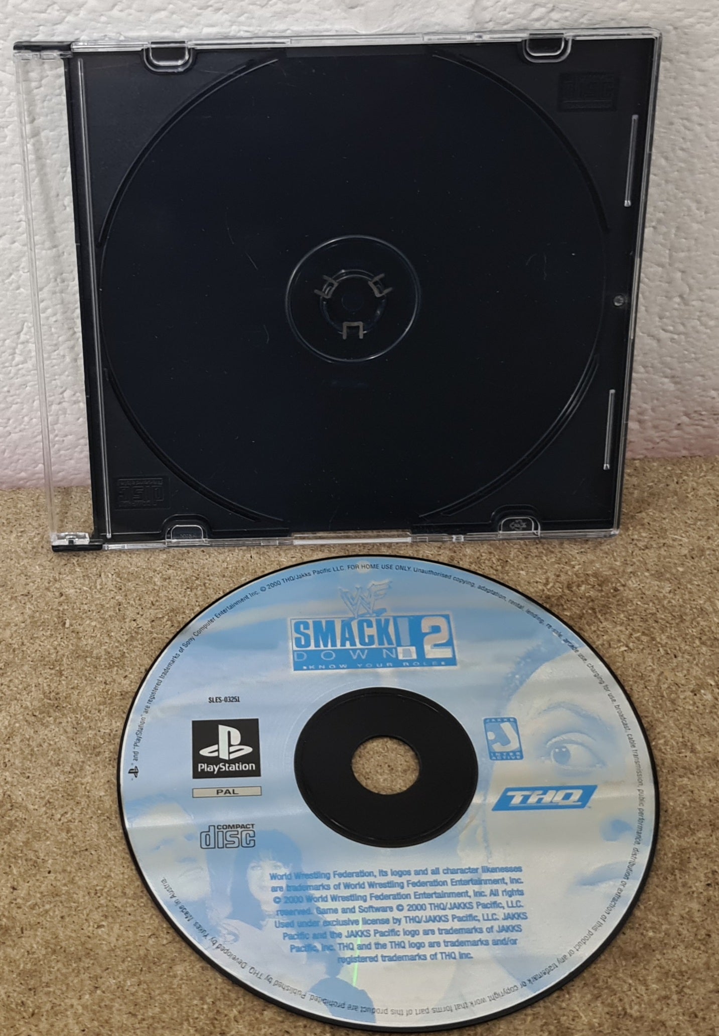 WWF Smackdown 2 Know Your Role Sony Playstation 1 (PS1) Game Disc Only