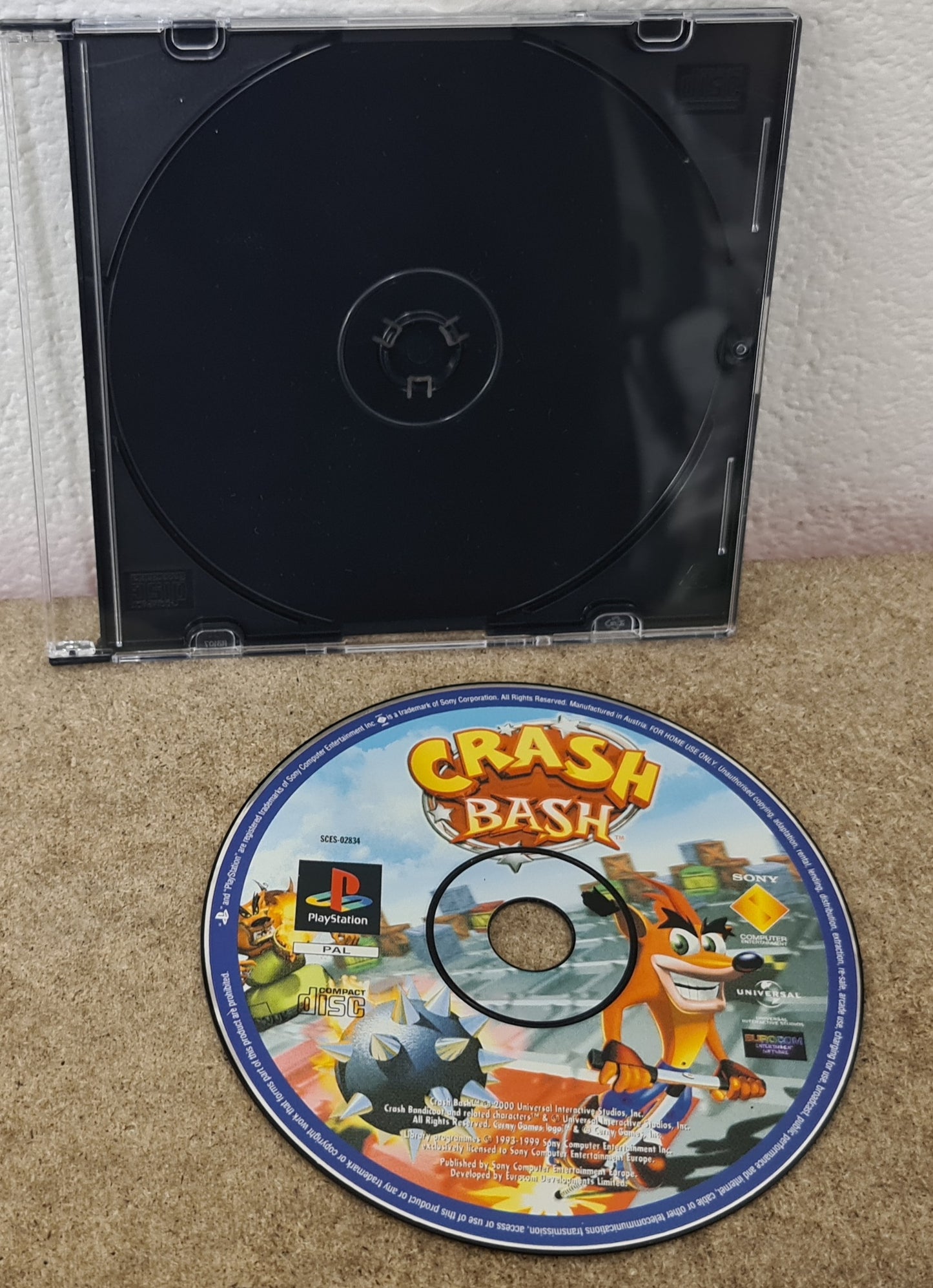 Crash Bash Sony Playstation 1 (PS1) Game Disc Only
