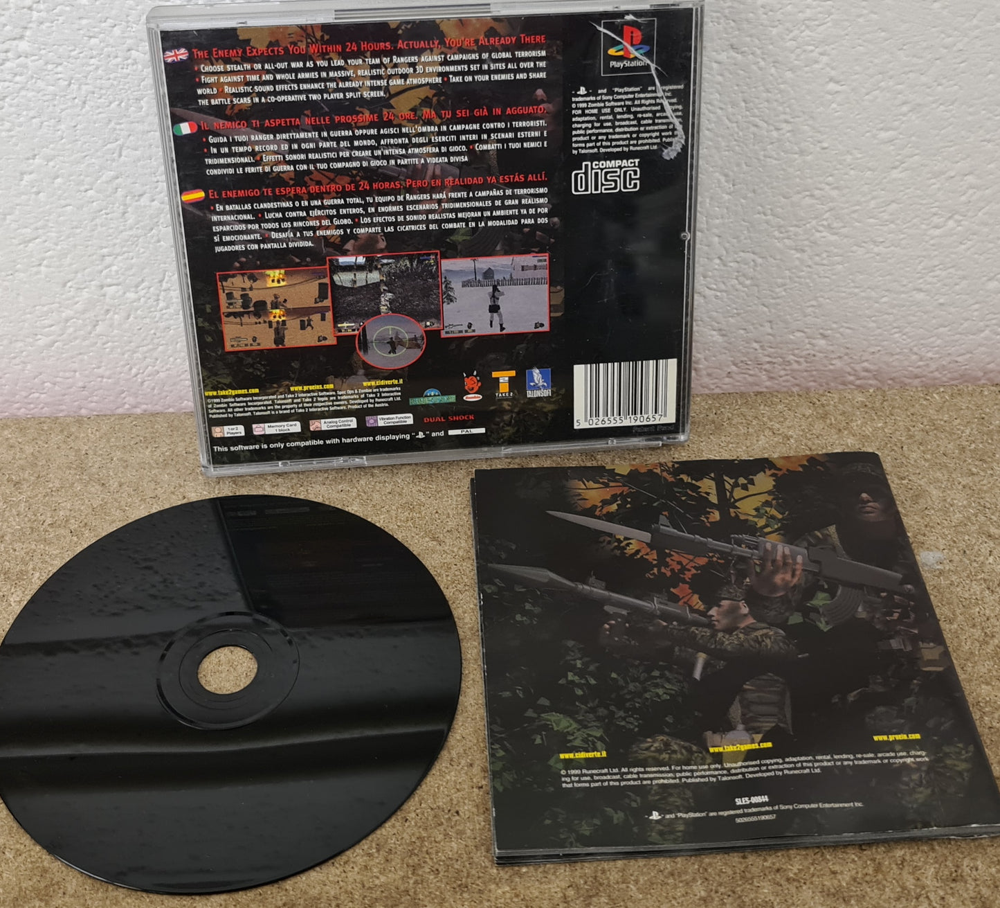 Spec Ops Stealth Patrol Sony Playstation 1 (PS1) Game