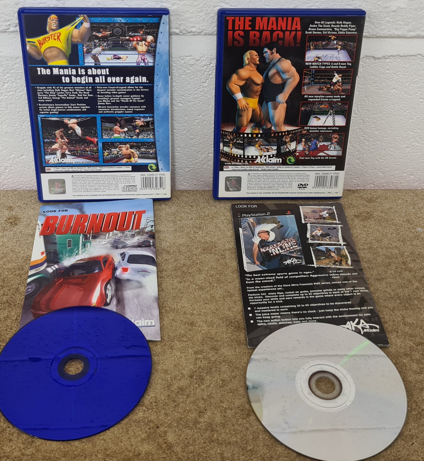 Legends of Wrestling 1 & 2 Sony Playstation 2 (PS2) Game
