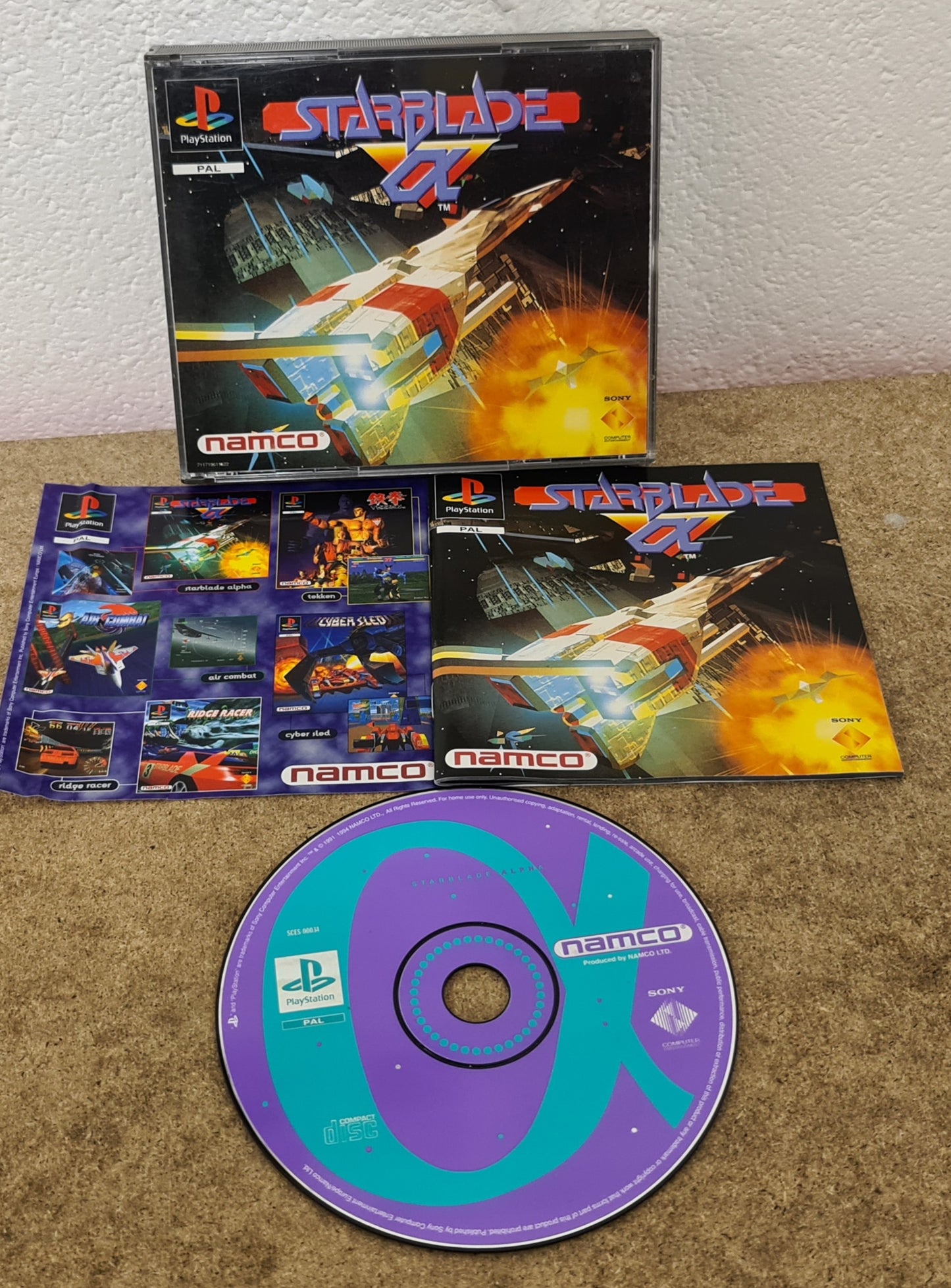 Starblade Alpha PS1 (Sony Playstation 1) game