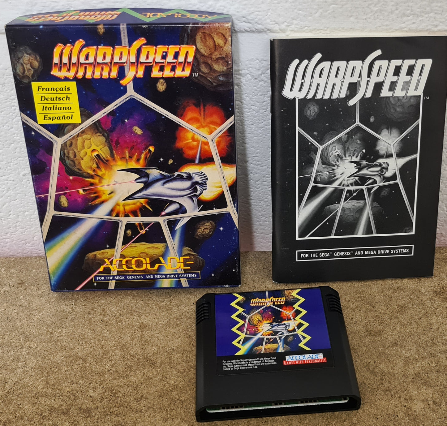 WarpSpeed Sega Mega Drive RARE Game