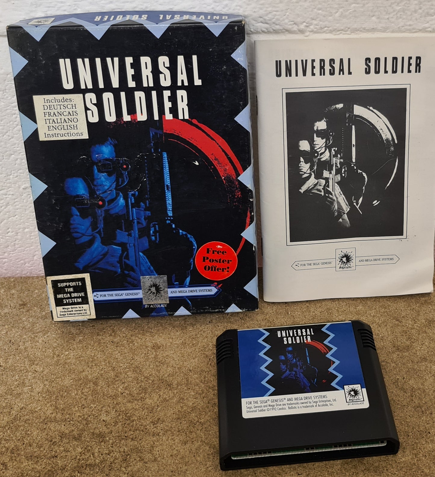 Universal Soldier Sega Mega Drive Game