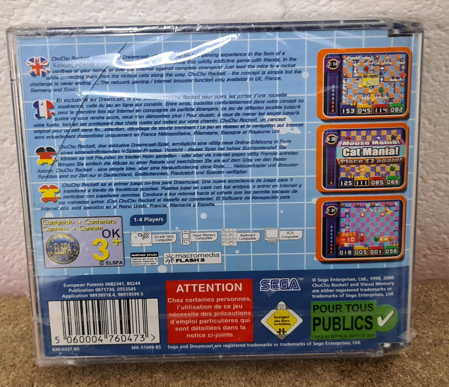 Brand New and Sealed ChuChu Rocket Sega Dreamcast Game