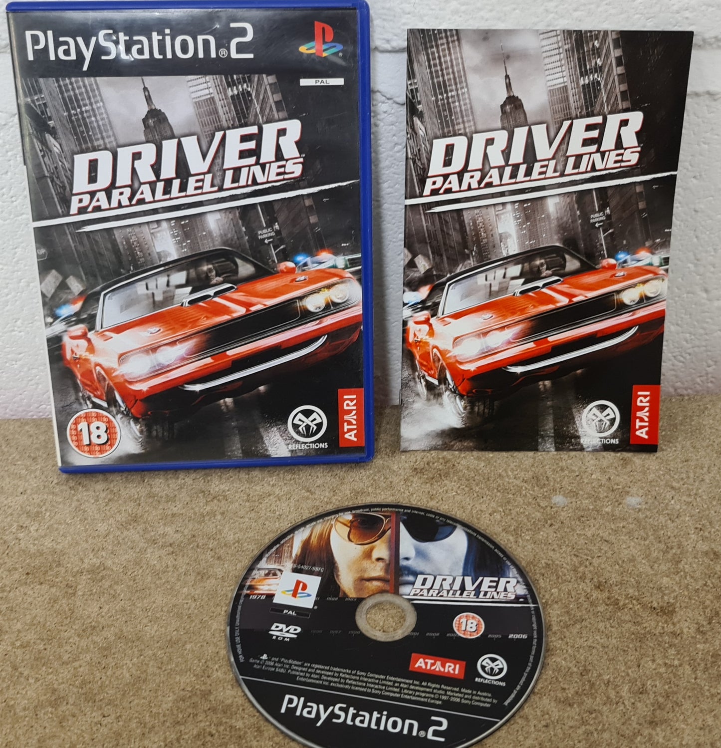 Driver Parallel Lines Sony Playstation 2 (PS2) Game