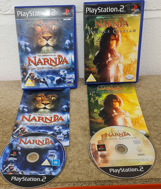 The Chronicles of Narnia The Lion, The Witch and The Wardrobe & Prince Caspian Sony Playstation 2 (PS2) Game Bundle
