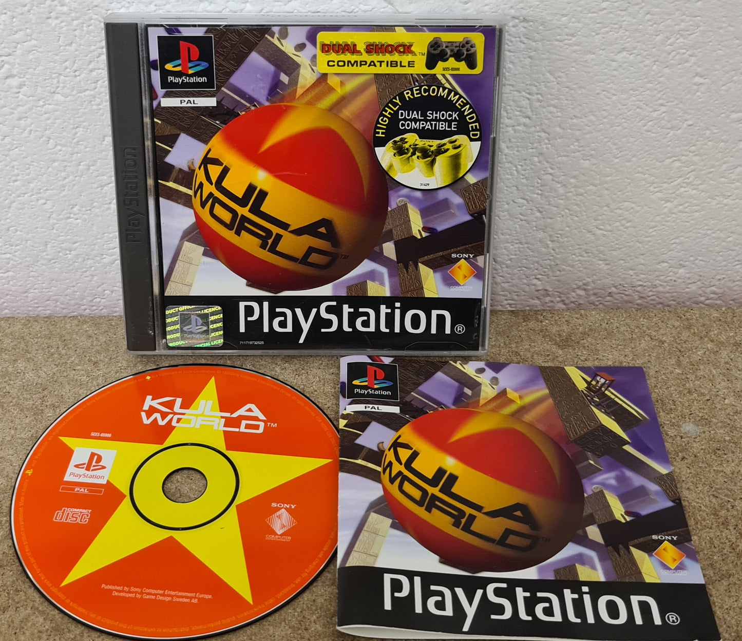 Kula World AKA Roll Away Sony Playstation 1 (PS1) Game