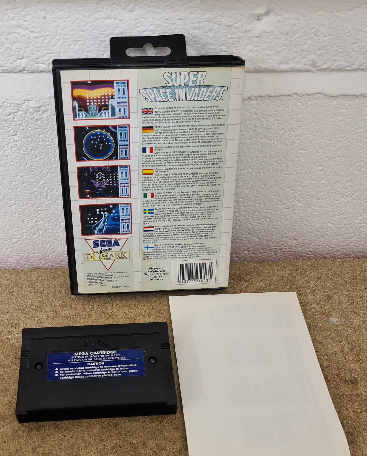 Super Space Invaders Sega Master System Game