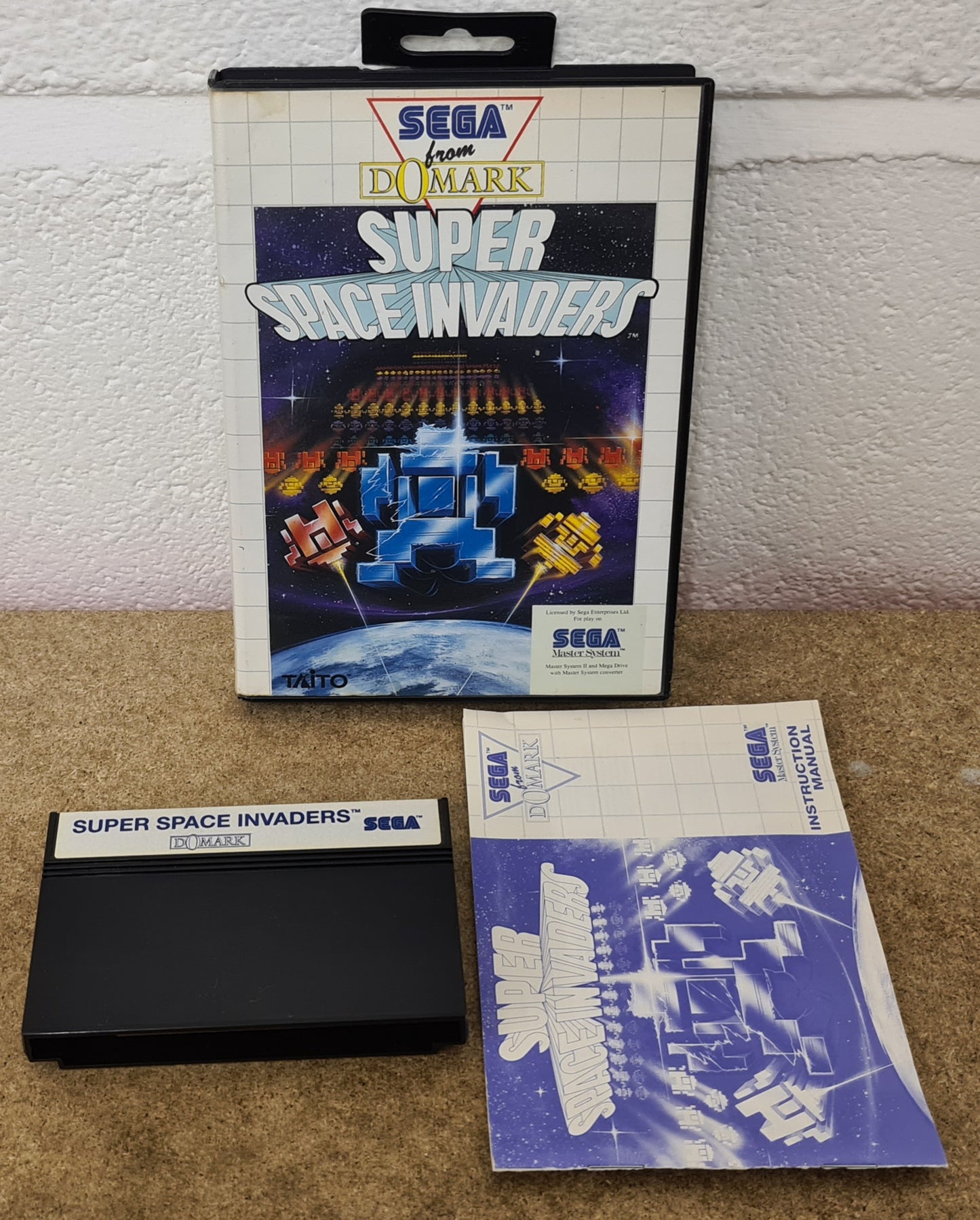 Super Space Invaders Sega Master System Game