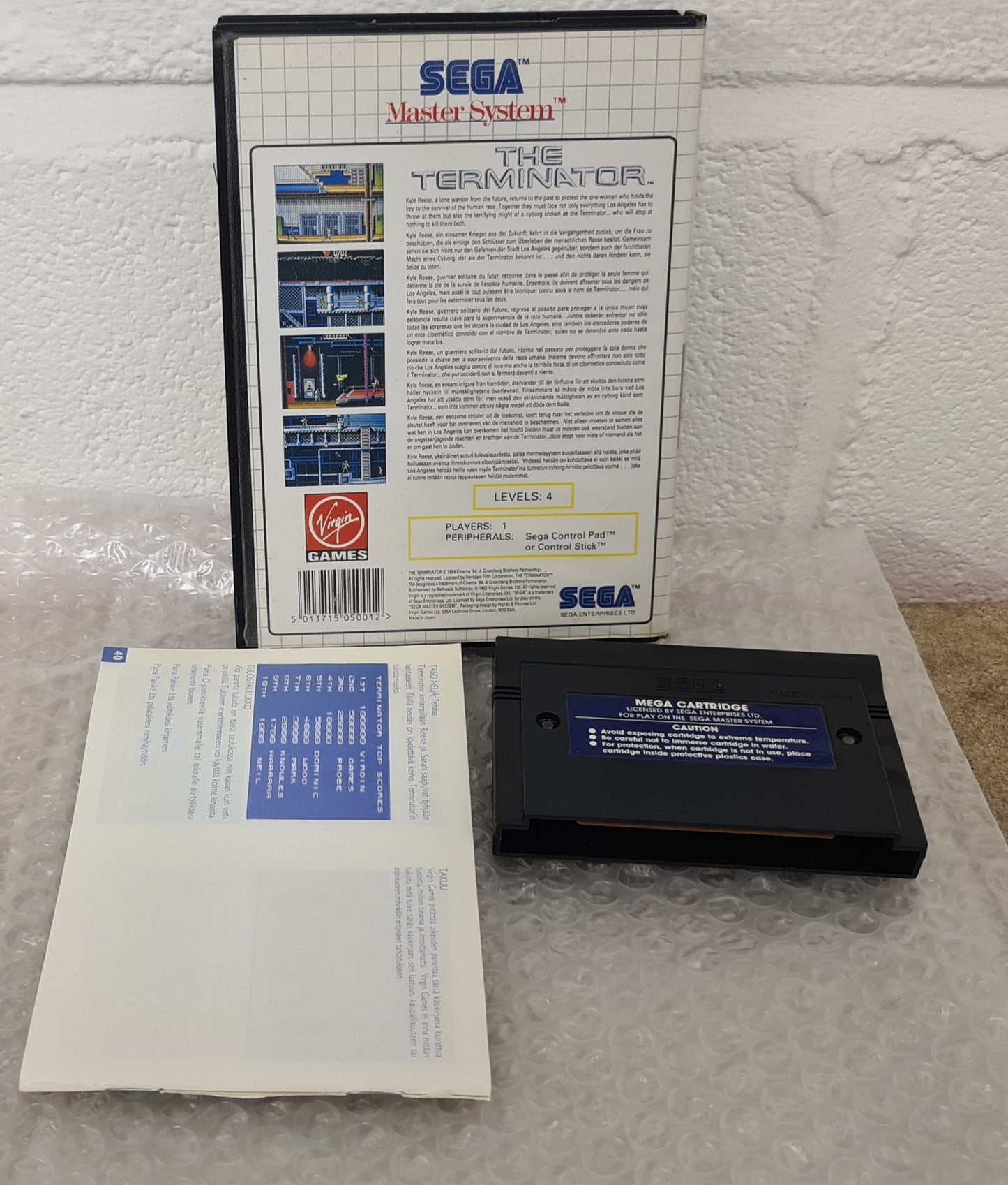 The Terminator Sega Master System Game