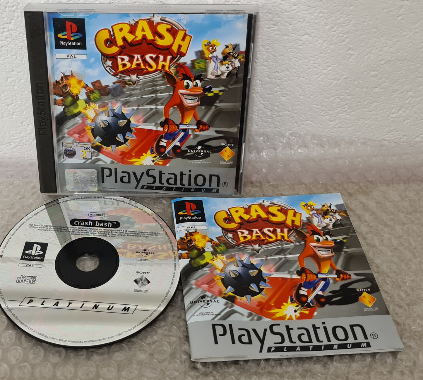 Crash Bash Platinum Sony Playstation 1 (PS1) Game