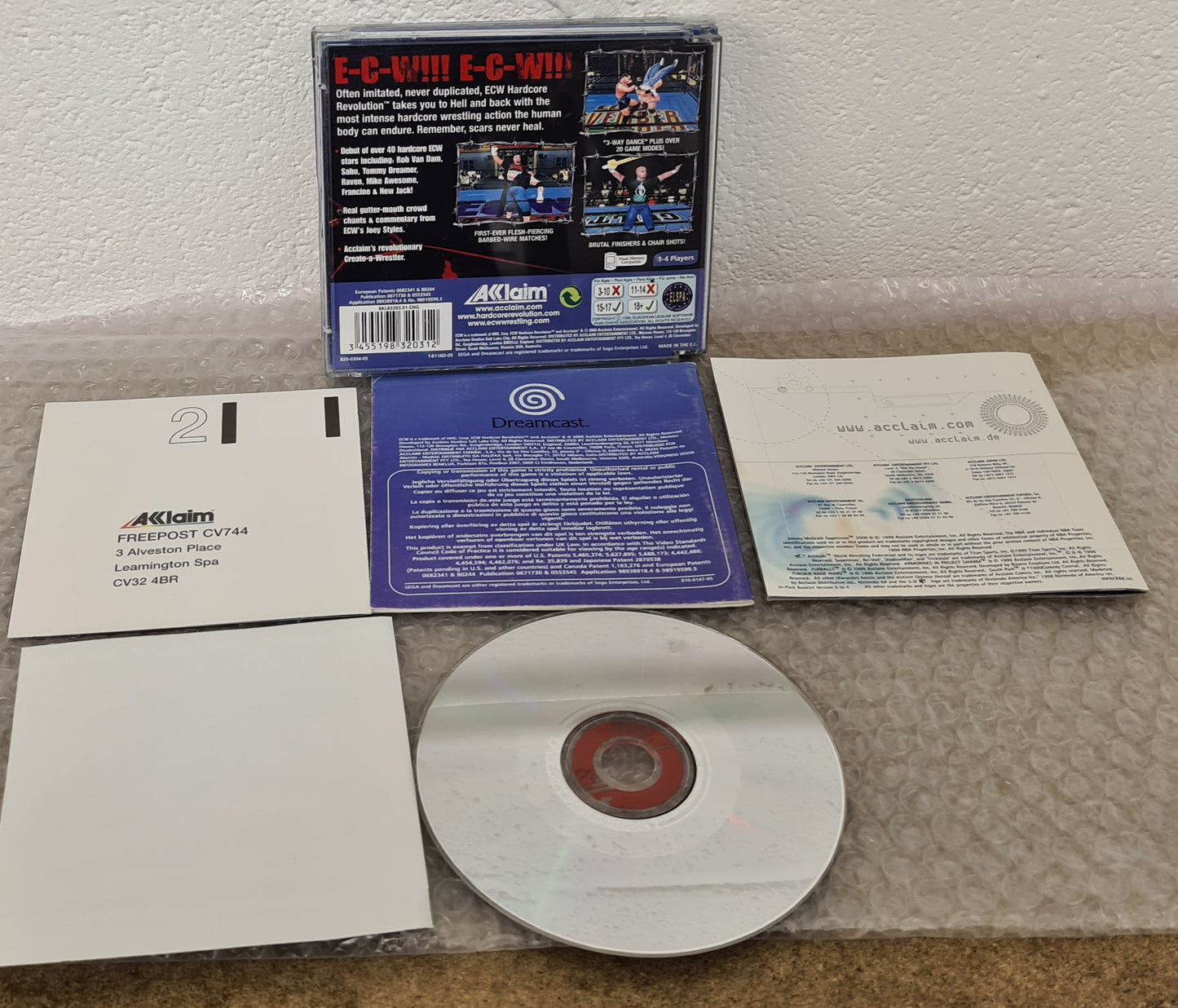 ECW Hardcore Revolution Sega Dreamcast Game