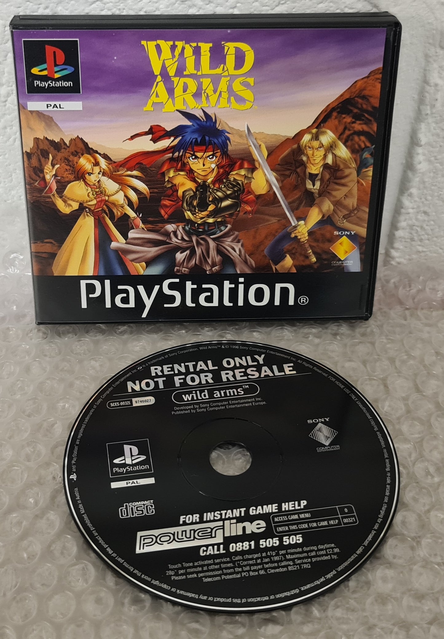 Wild Arms Ex Rental Sony Playstation 1 (PS1) Game