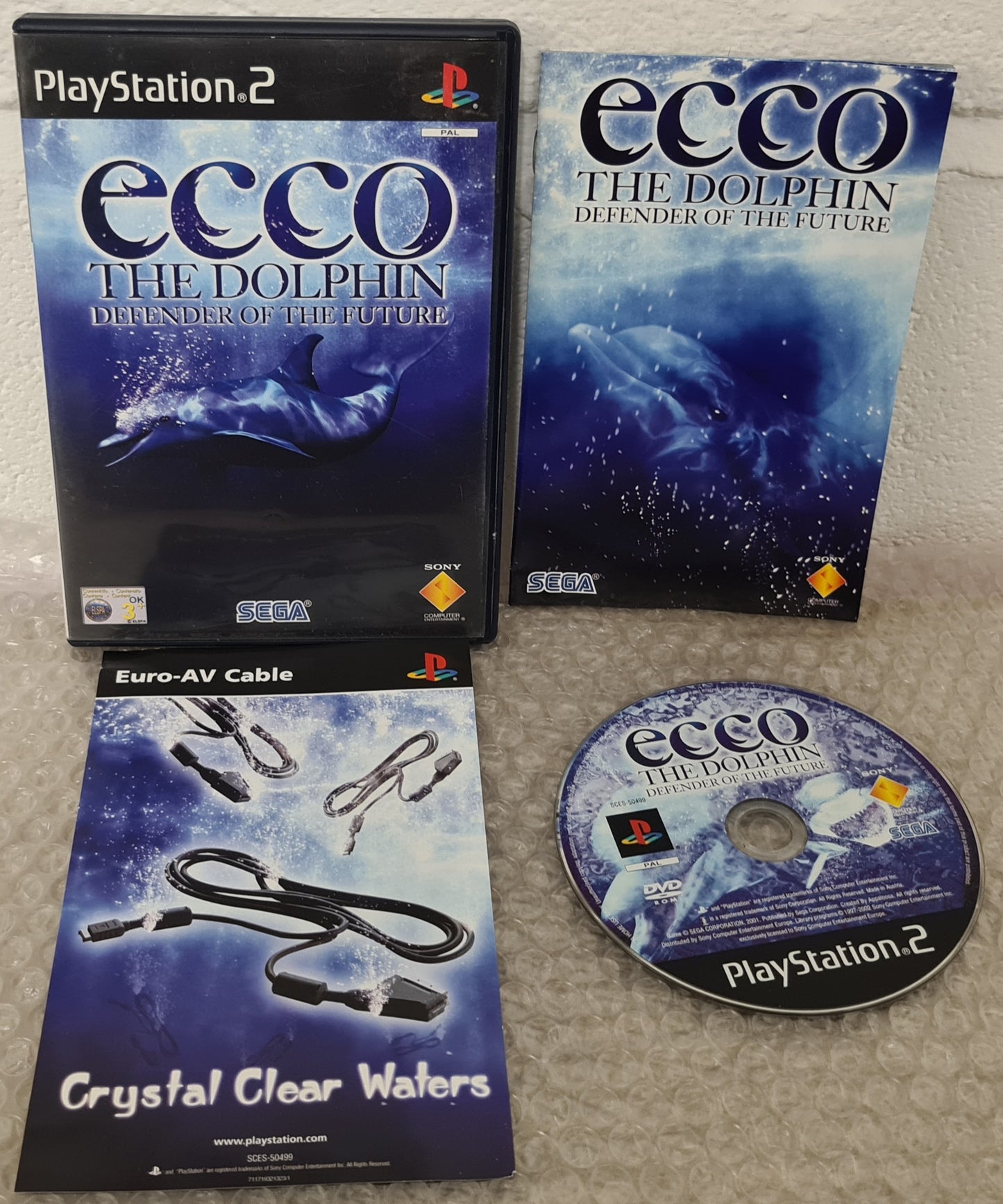 Ecco the Dolphin Defender of the Future Sony Playstation 2 (PS2) Game