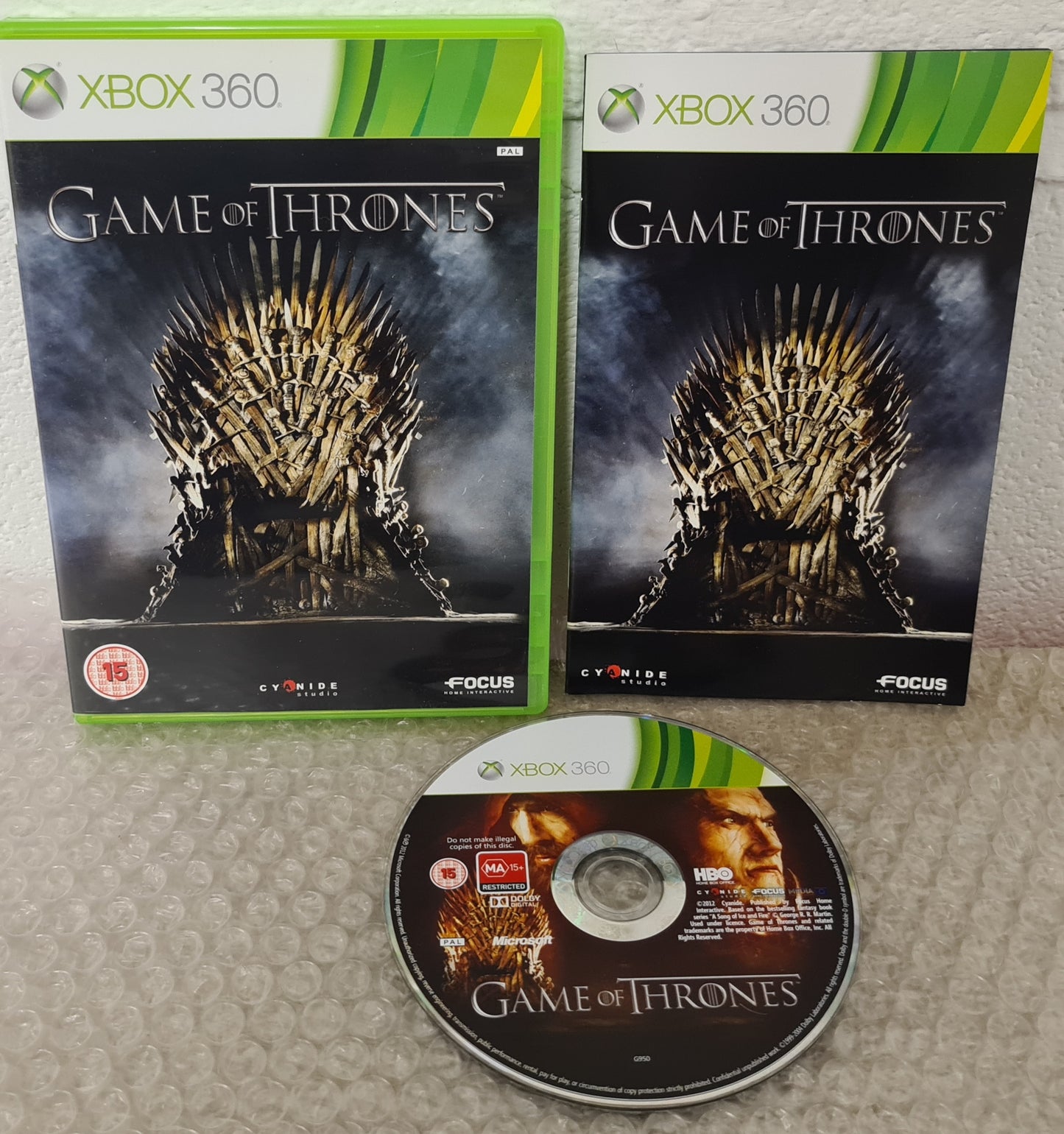 Game of Thrones Microsoft Xbox 360 Game