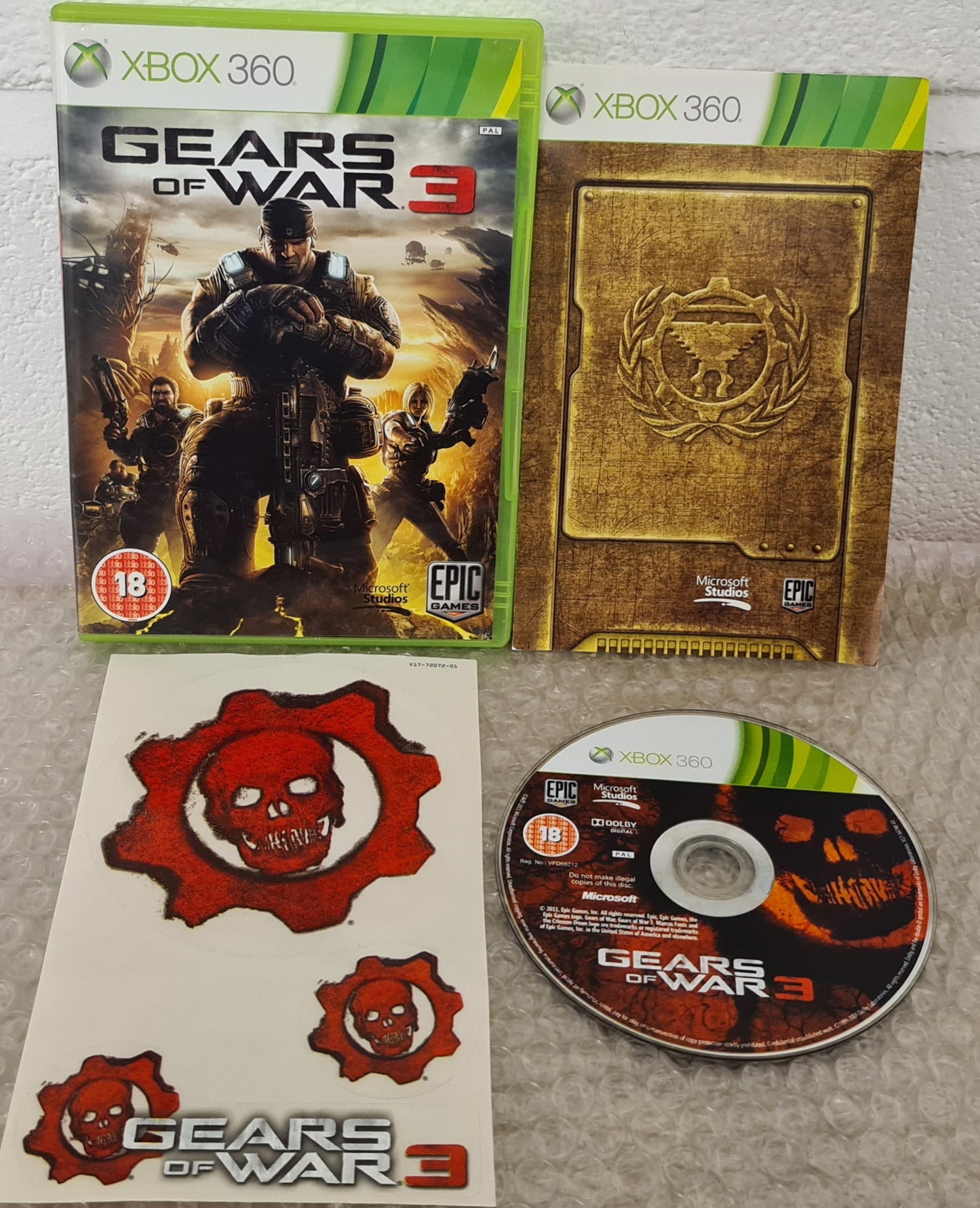 Gears of War 3 with Stickers Microsoft Xbox 360 Game