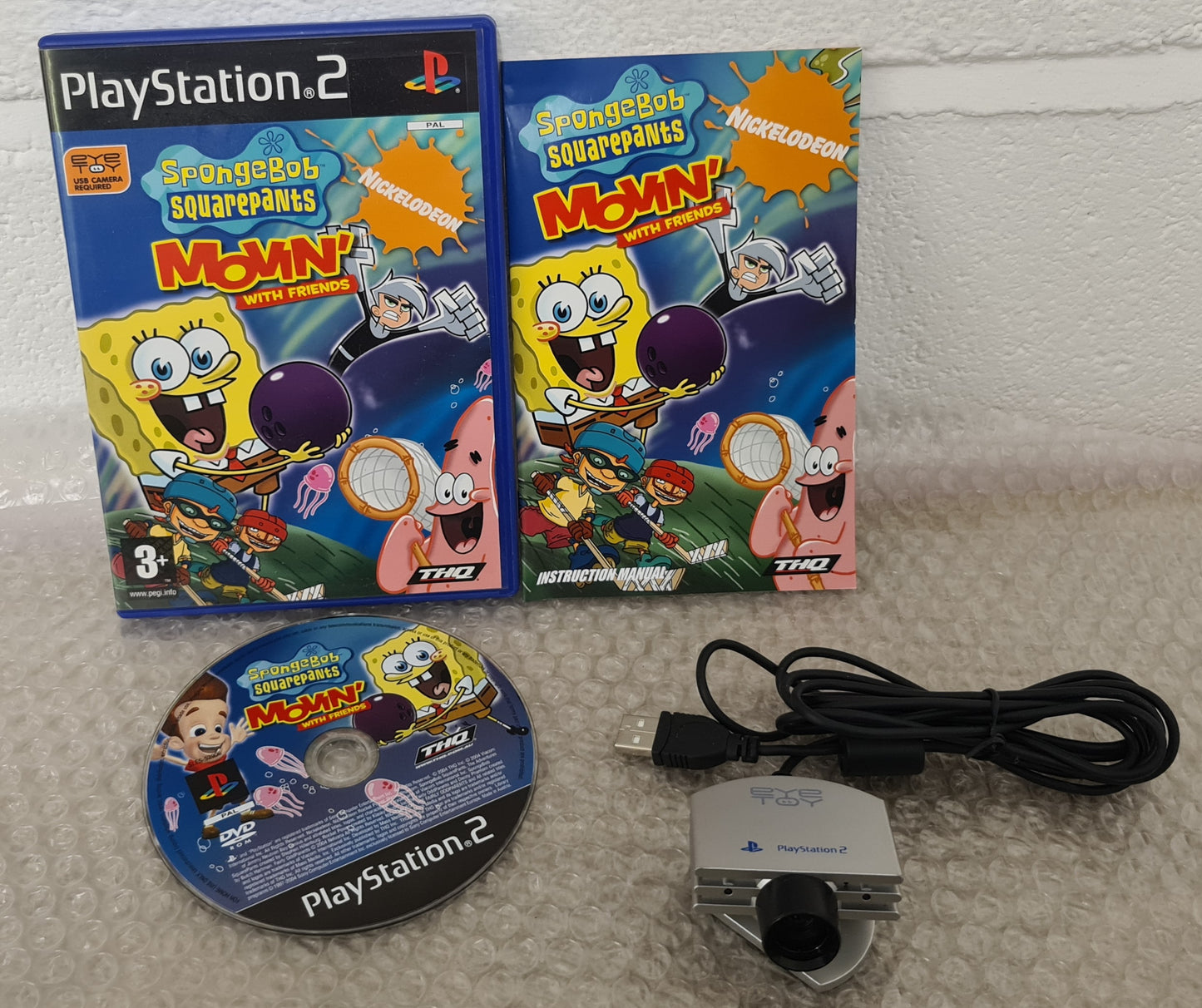 Spongebob Squarepants Movin with Friends with Eyetoy Camera PS2