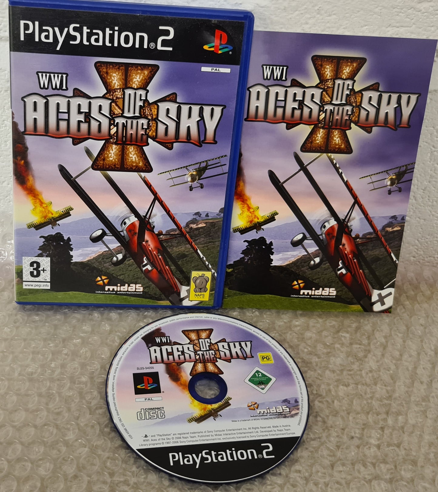 WWI Aces of the Sky Sony Playstation 2 (PS2) Game