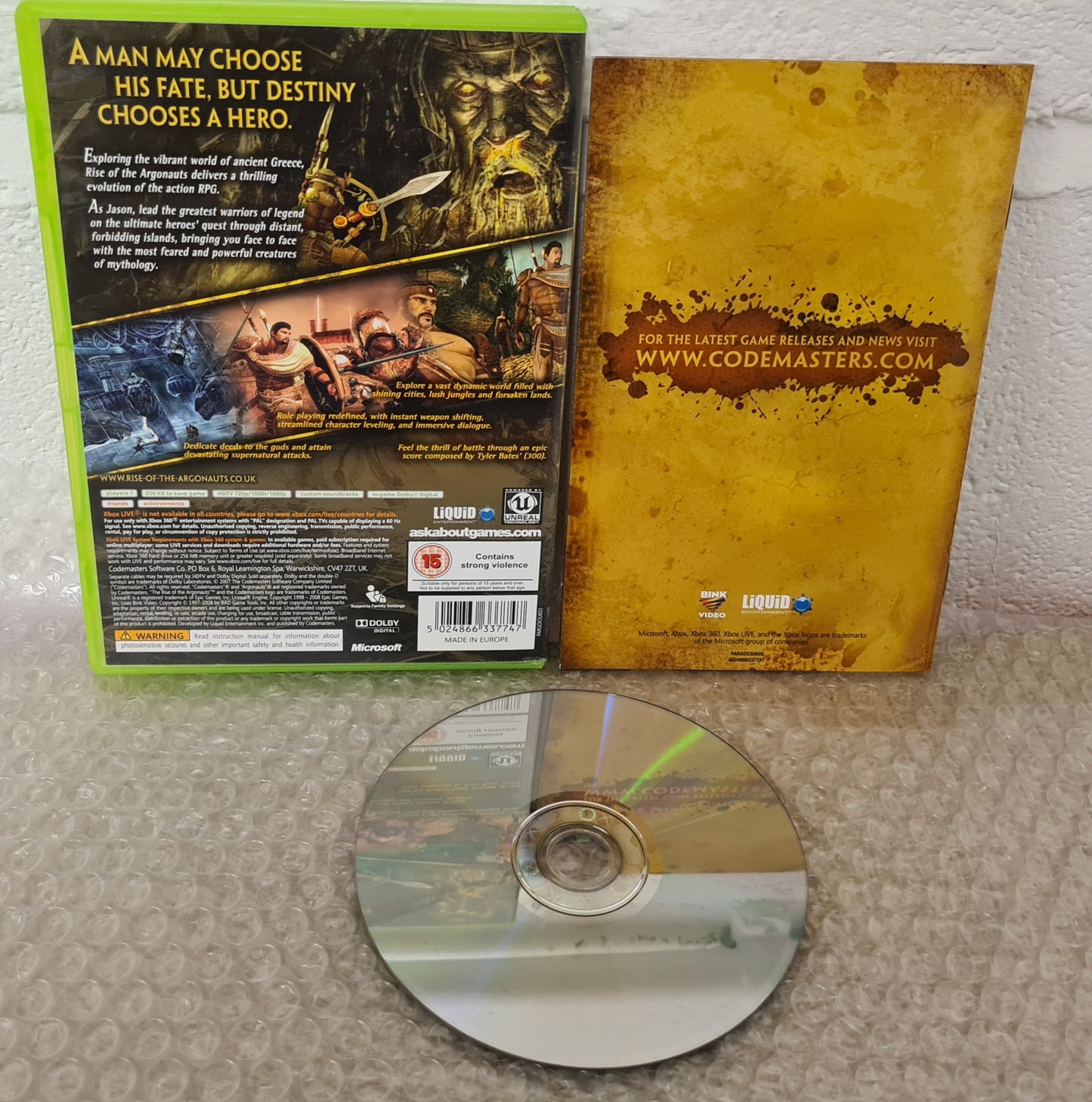 Rise of the Argonauts Microsoft Xbox 360 Game
