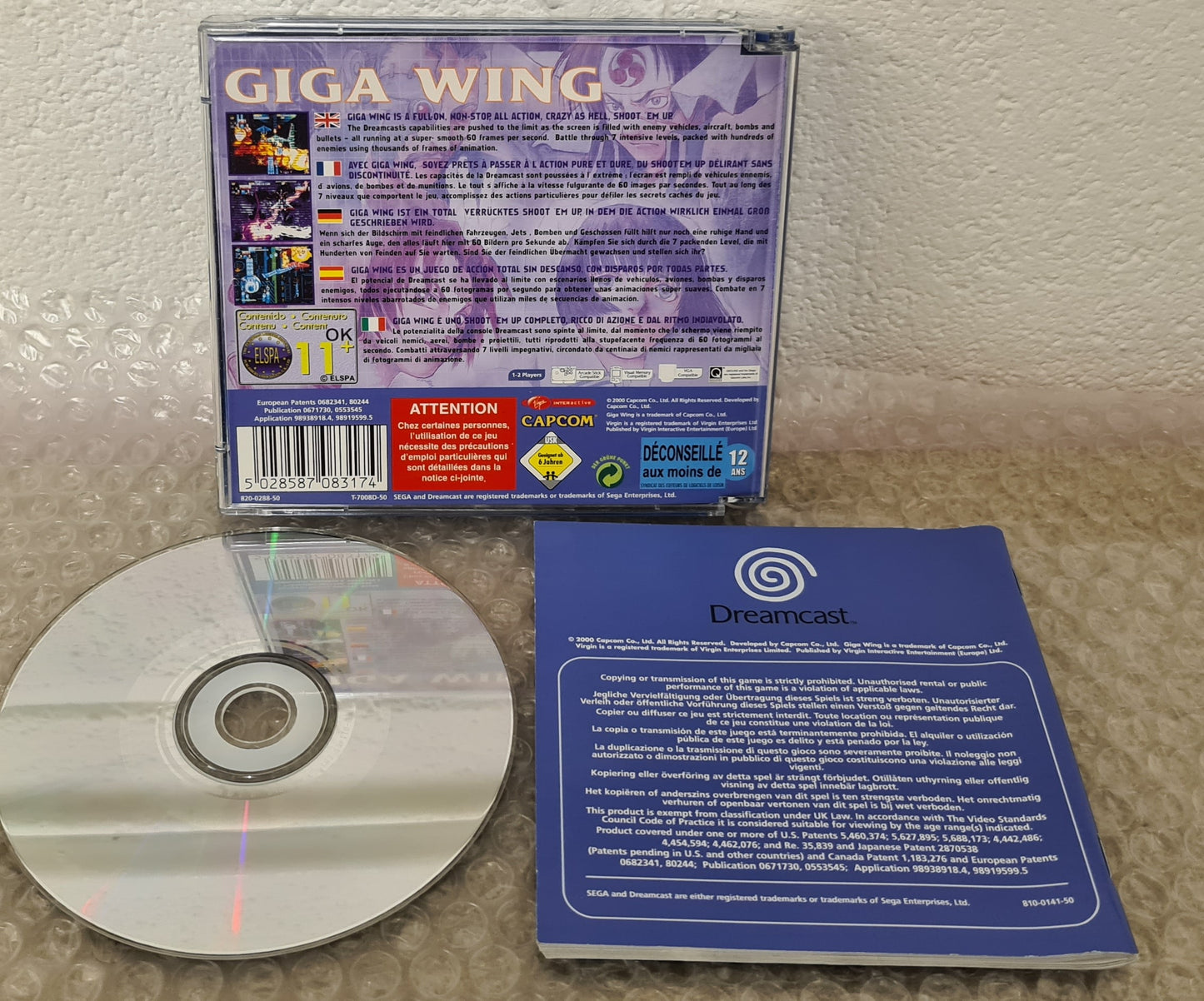 Giga Wing Sega Dreamcast Game