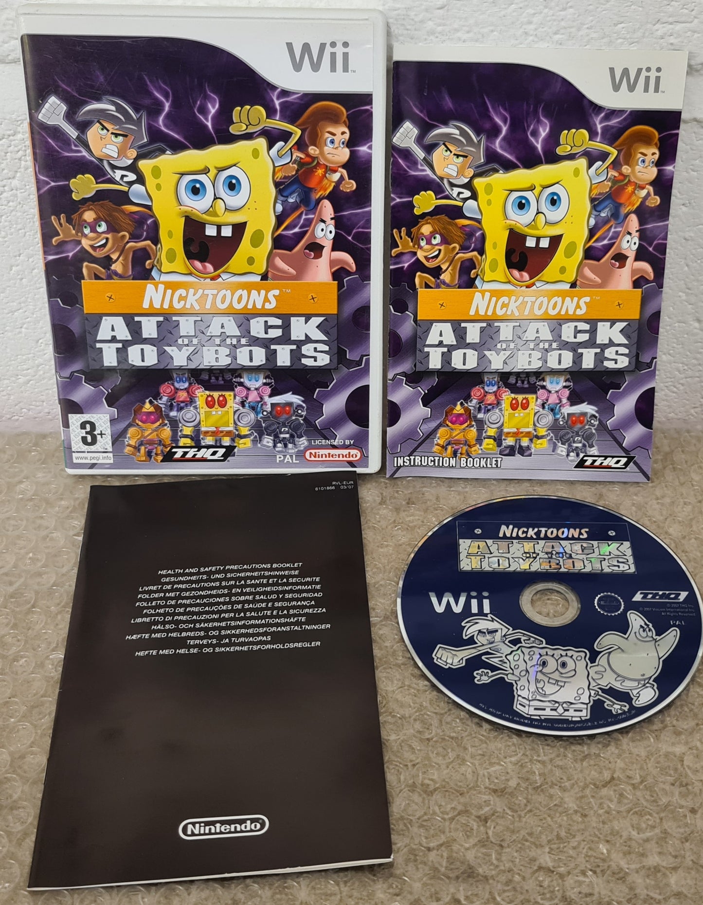 Nicktoons Attack of the Toybots Nintendo Wii Game