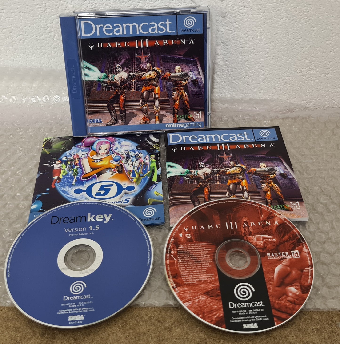 Quake III Arena with Dream Key 1.5 Sega Dreamcast Game