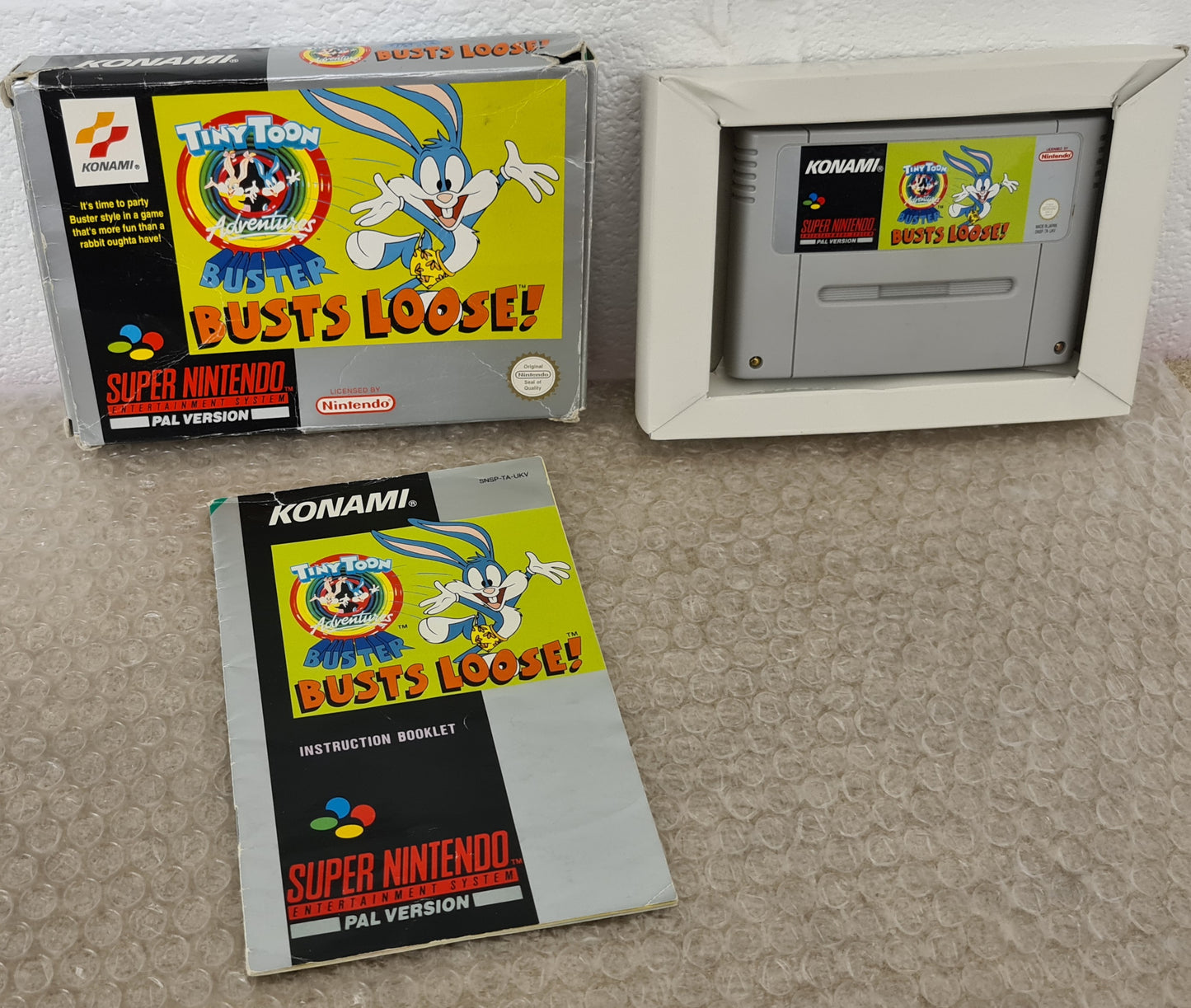 Tiny Toons Buster Busts Loose Super Nintendo Entertainment System (SNES) Game