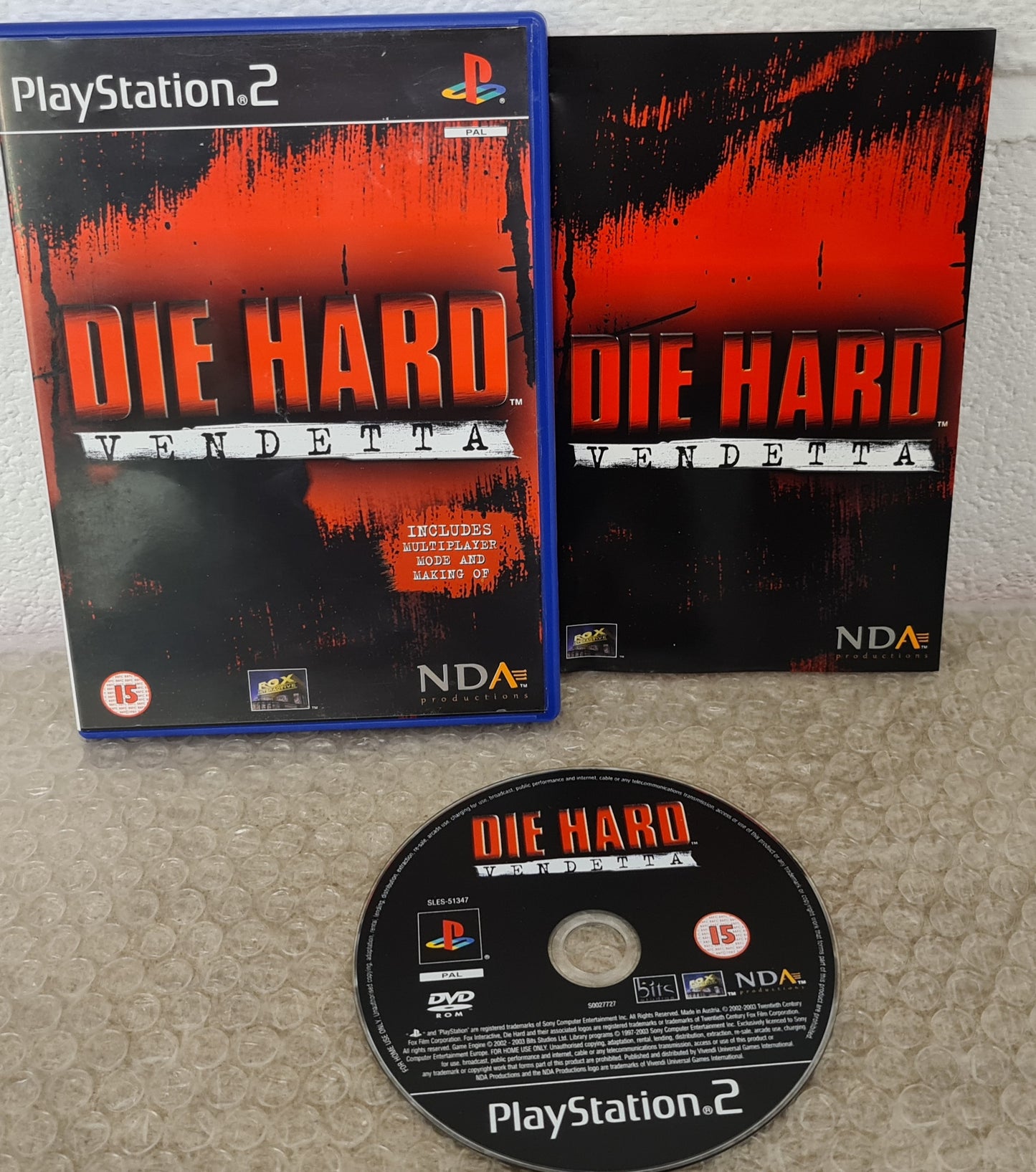 Die Hard Vendetta Sony Playstation 2 (PS2) Game