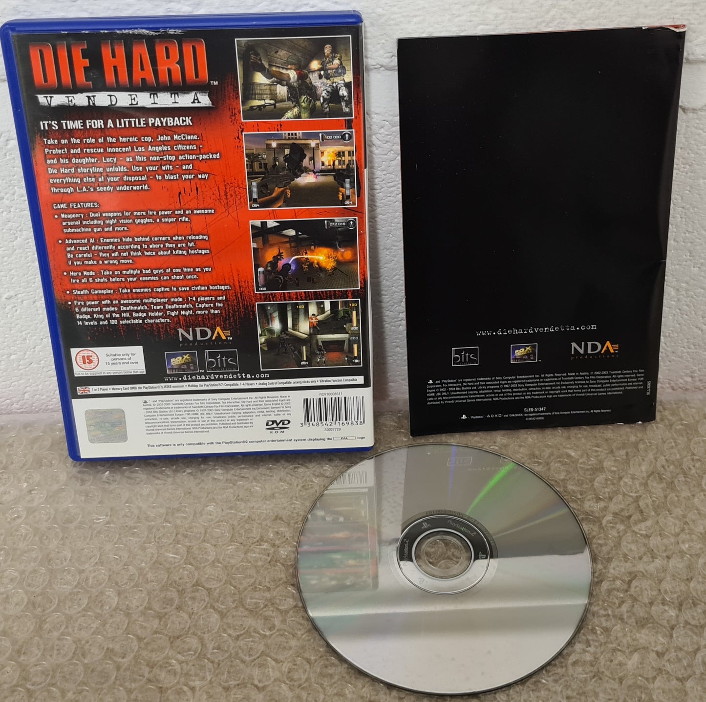 Die Hard Vendetta Sony Playstation 2 (PS2) Game