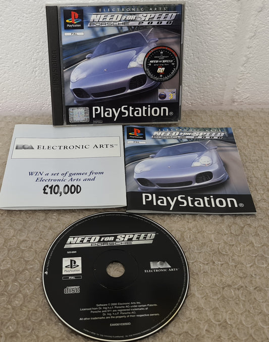 Need for Speed Porsche 2000 Sony Playstation 1 (PS1) RARE Game