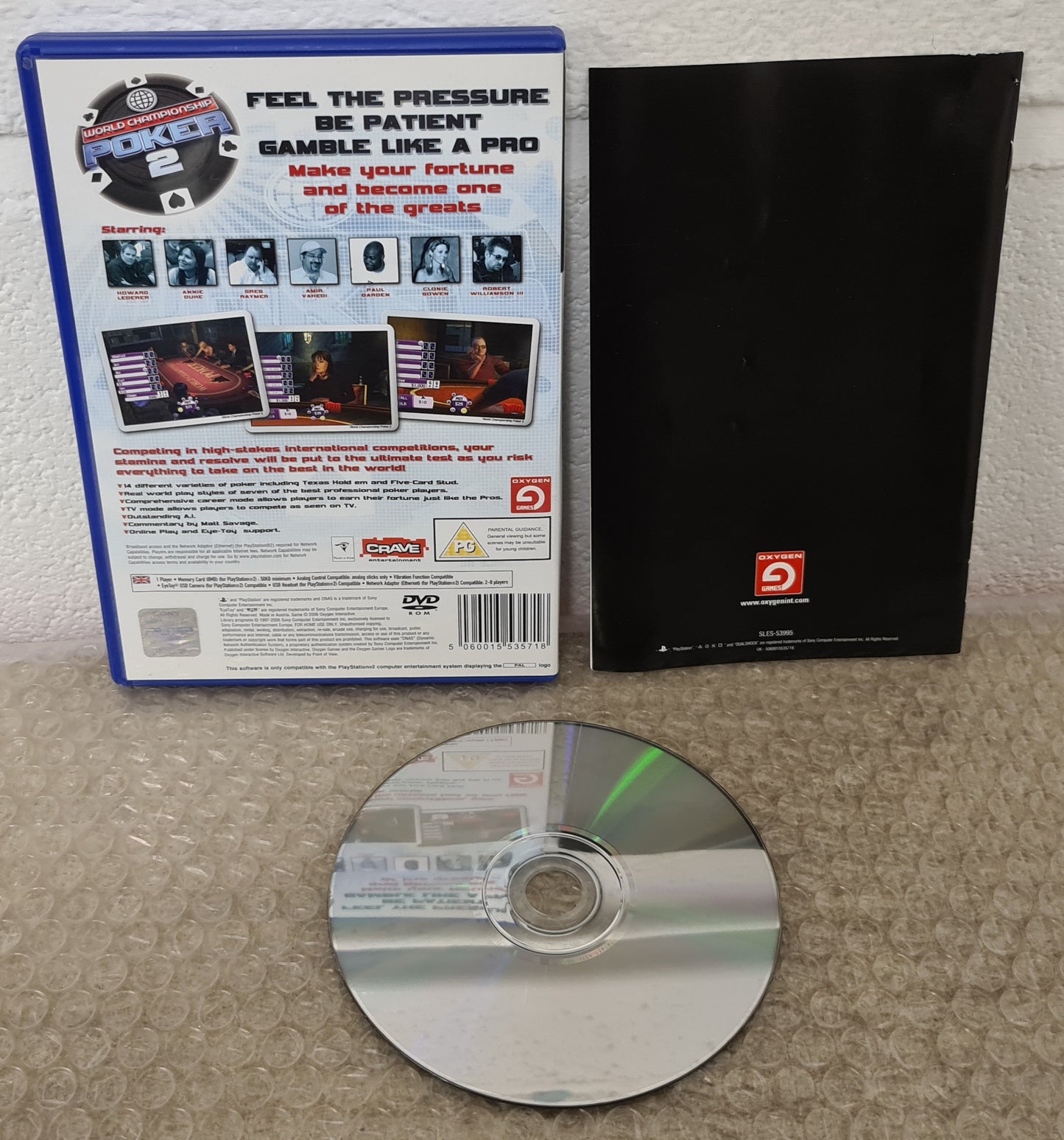 World Championship Poker 2 Sony Playstation 2 (PS2) Game