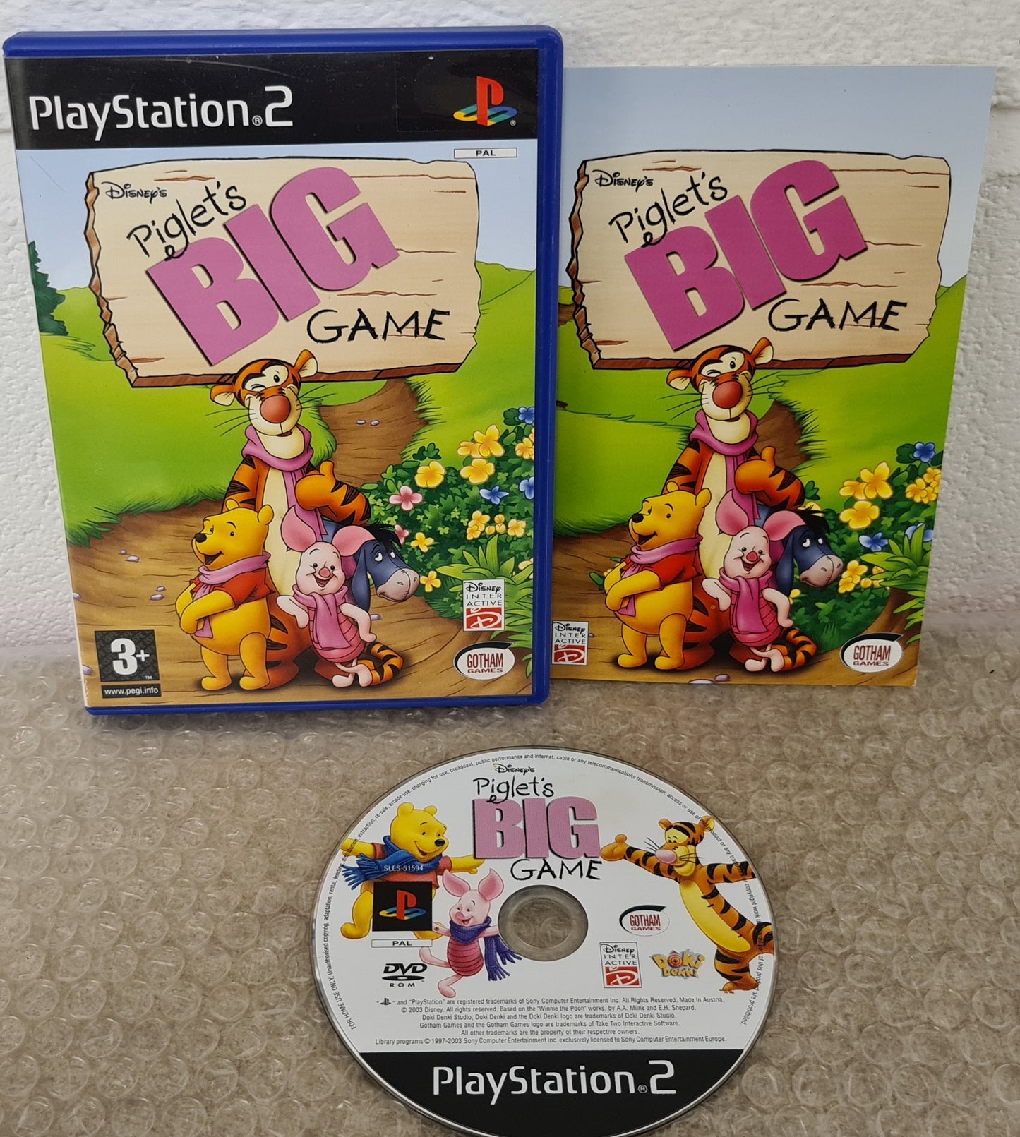 Disney's Piglet's Big Game Sony Playstation 2 (PS2) Game