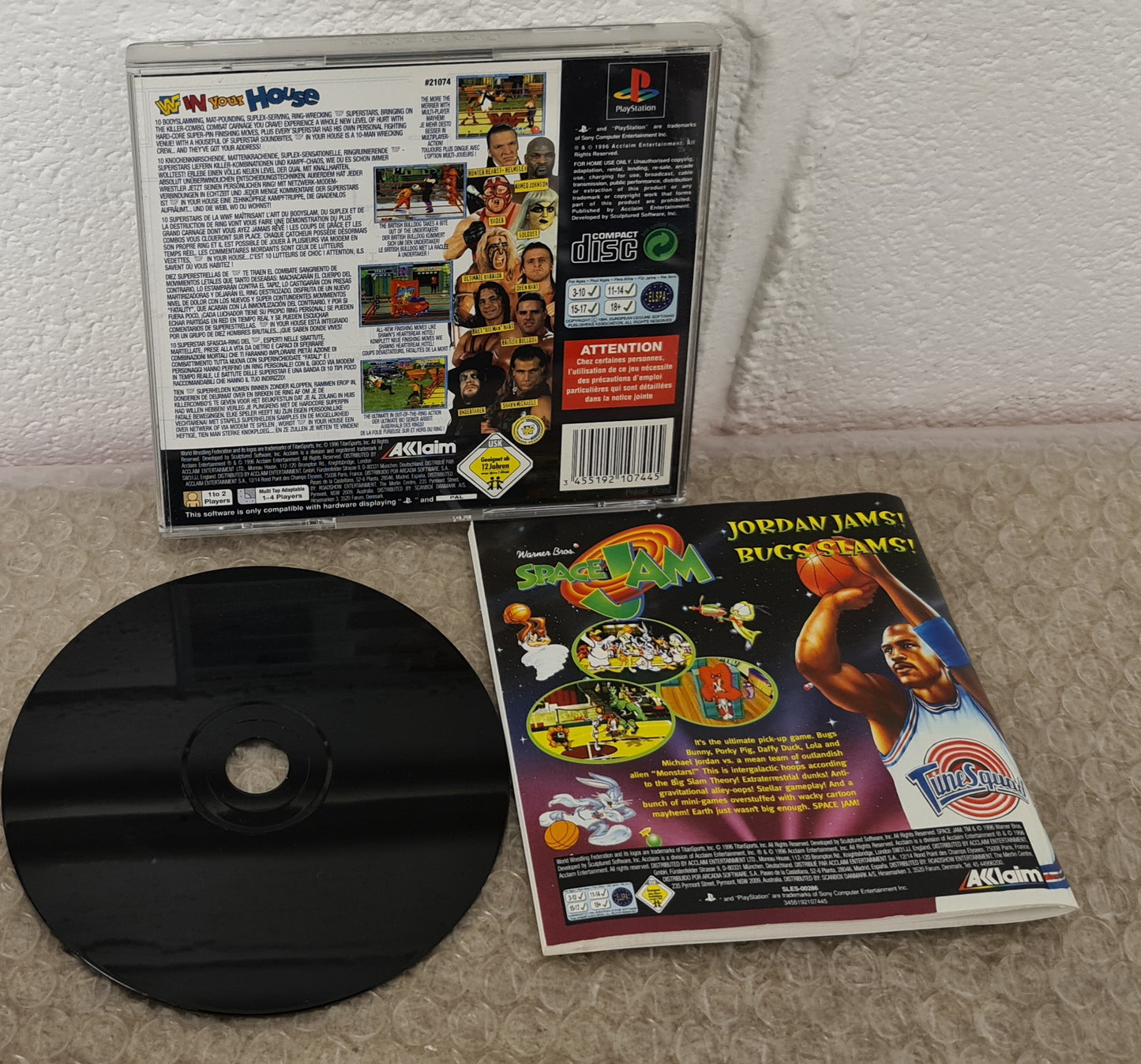 WWF In Your House Sony Playstation 1 (PS1) RARE Game