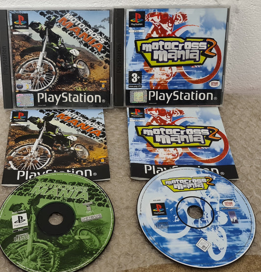 Motocross Mania 1 & 2 Sony Playstation 1 (PS1) Game Bundle