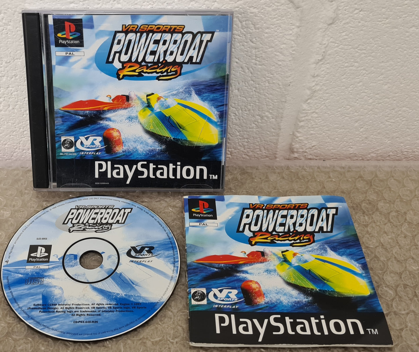 VR Sports Powerboat Racing Sony Playstation 1 (PS1) Game