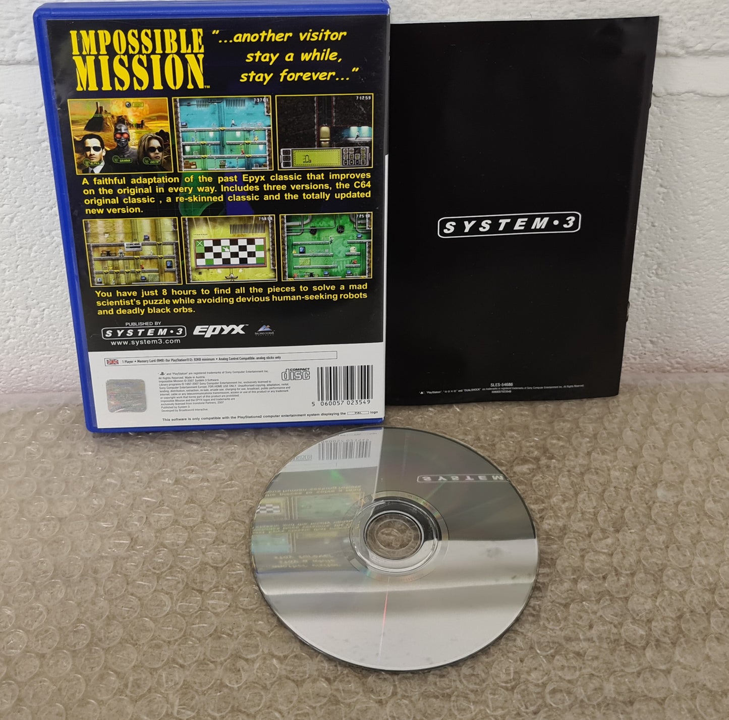Impossible Mission Sony Playstation 2 (PS2) RARE Game