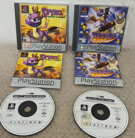 Spyro The Dragon 2-3 Sony Playstation 1 (PS1) Game Bundle