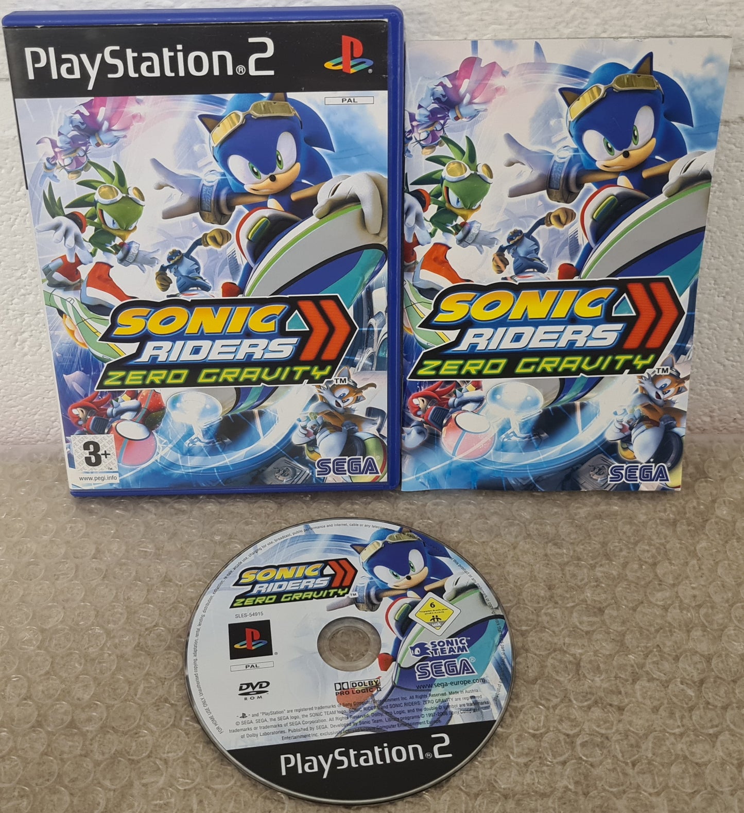 Sonic Riders Zero Gravity Sony Playstation 2 (PS2) Game