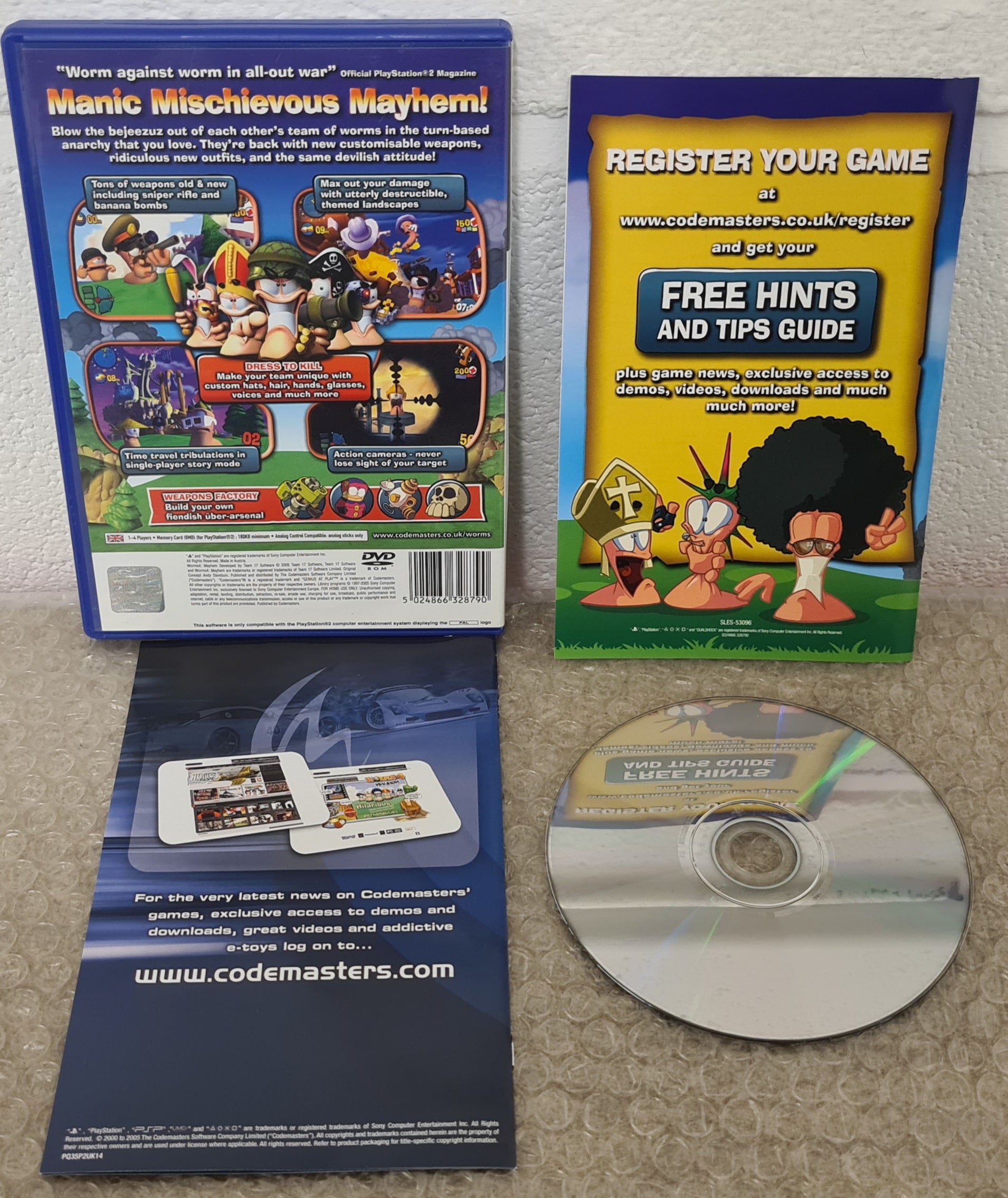 Worms 4 Mayhem Sony Playstation 2 (PS2) Game – Retro Gamer Heaven