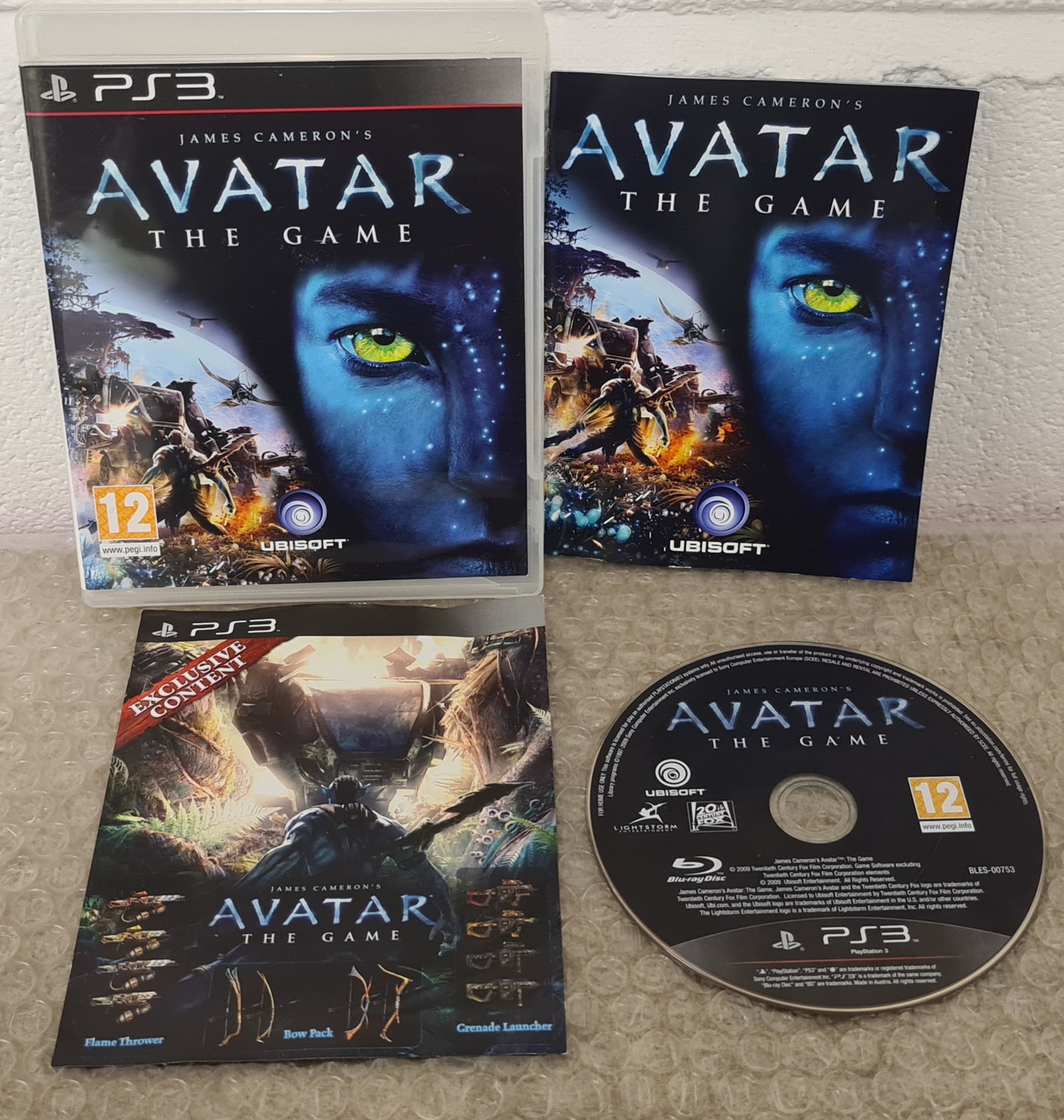 Avatar with Manual Sony Playstation 3 (PS3) Game