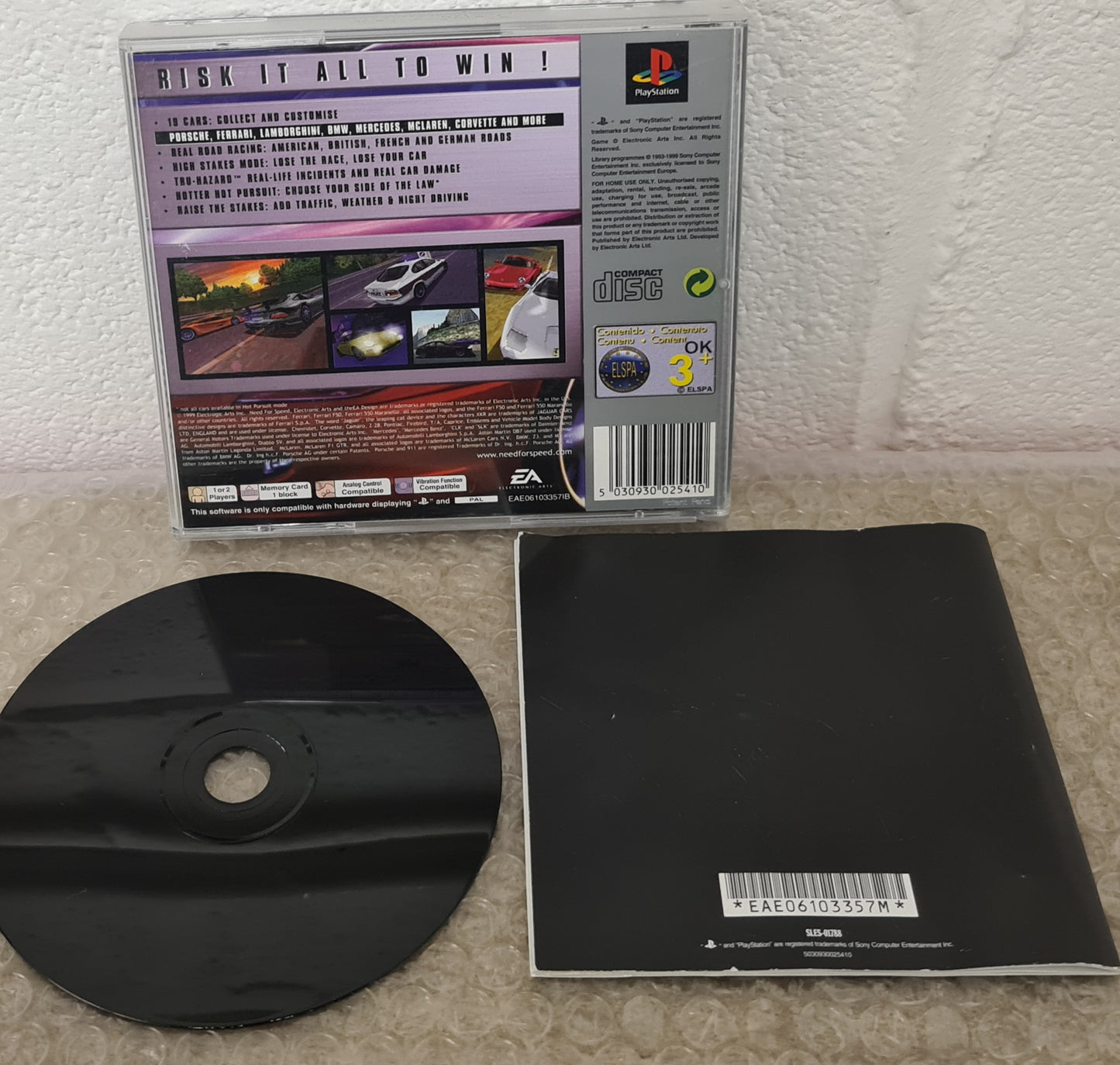 Need for Speed Road Challenge Sony Playstation 1 (PS1) Game
