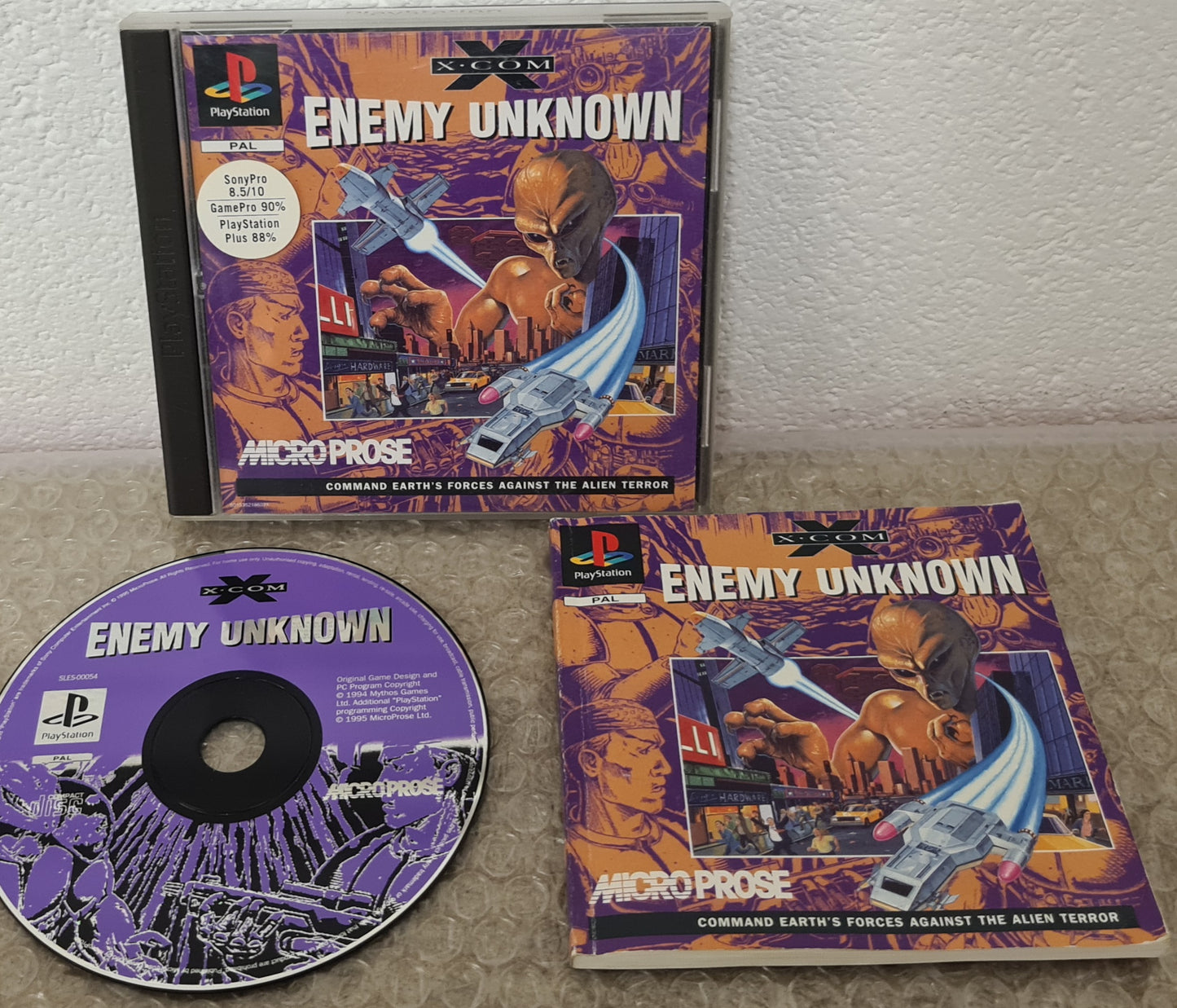 X-Com Enemy Unknown Sony Playstation 1 (PS1) Game