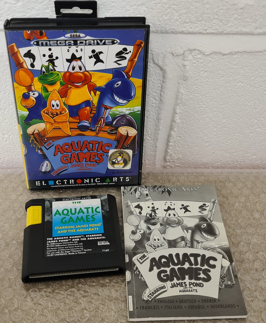 The Aquatic Games Starring James Pond Sega Mega Drive Game