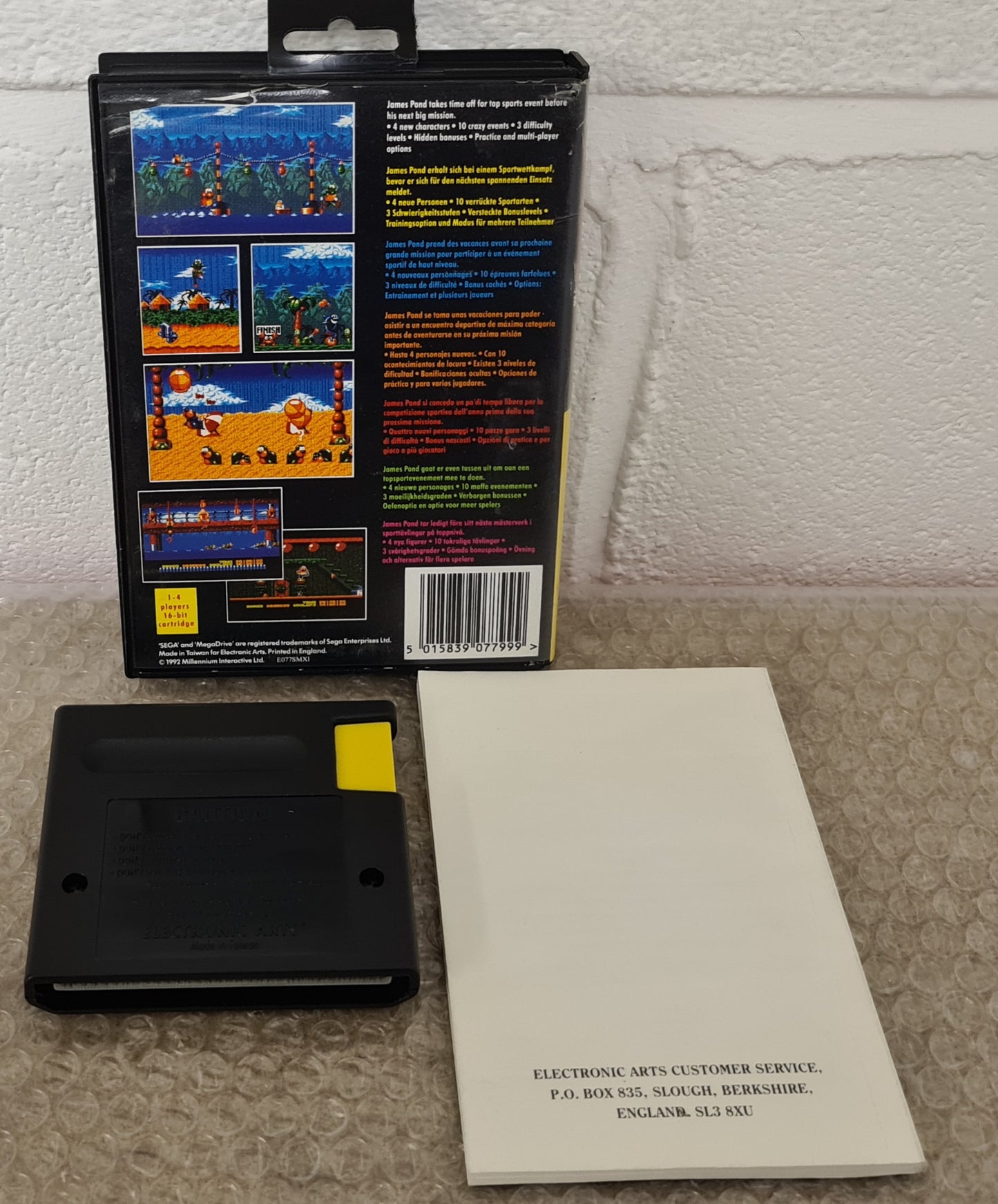 The Aquatic Games Starring James Pond Sega Mega Drive Game
