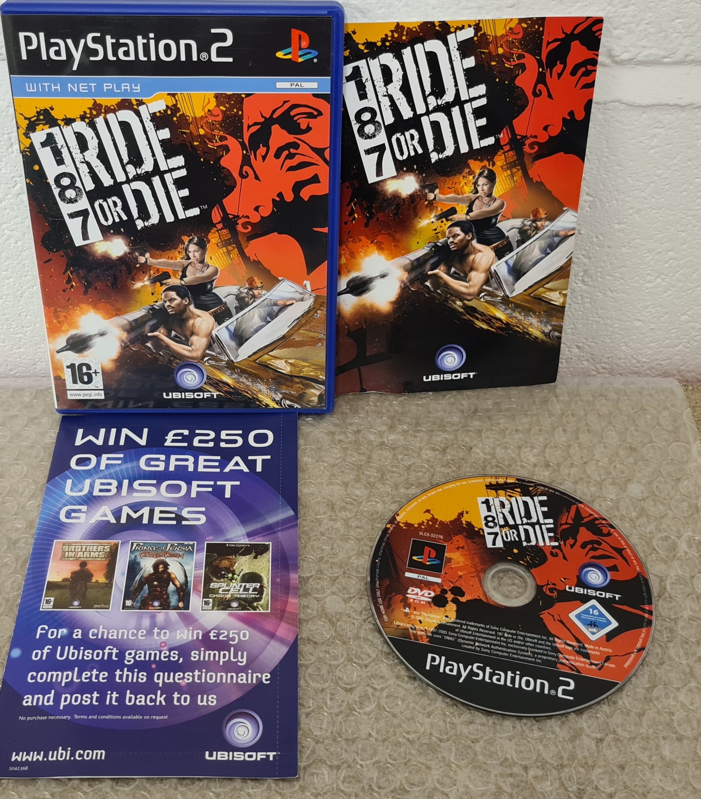 187 Ride or Die Sony Playstation 2 (PS2) Game