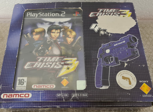 Boxed Time Crisis 3 + G-Con 2 Sony Playstation 2 (PS2) Game & Accessory