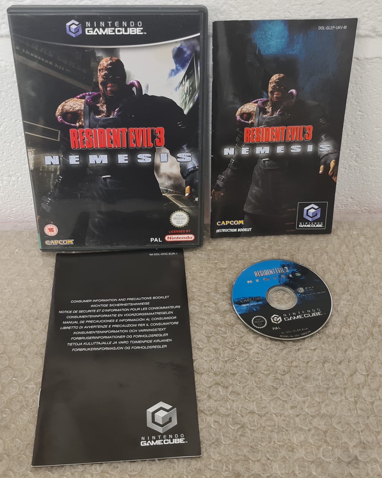 Resident Evil 3 Nemesis Nintendo GameCube Game