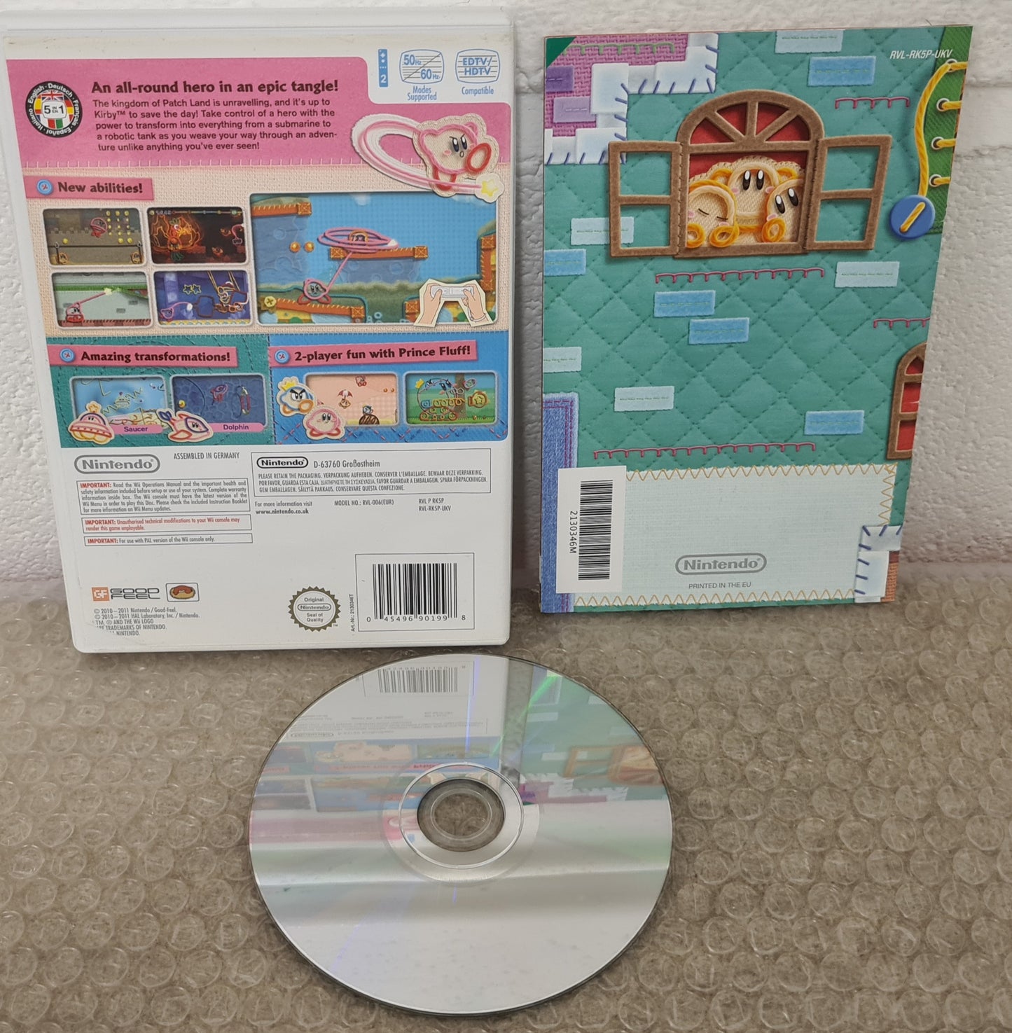 Kirby's Epic Yarn Nintendo Wii Game