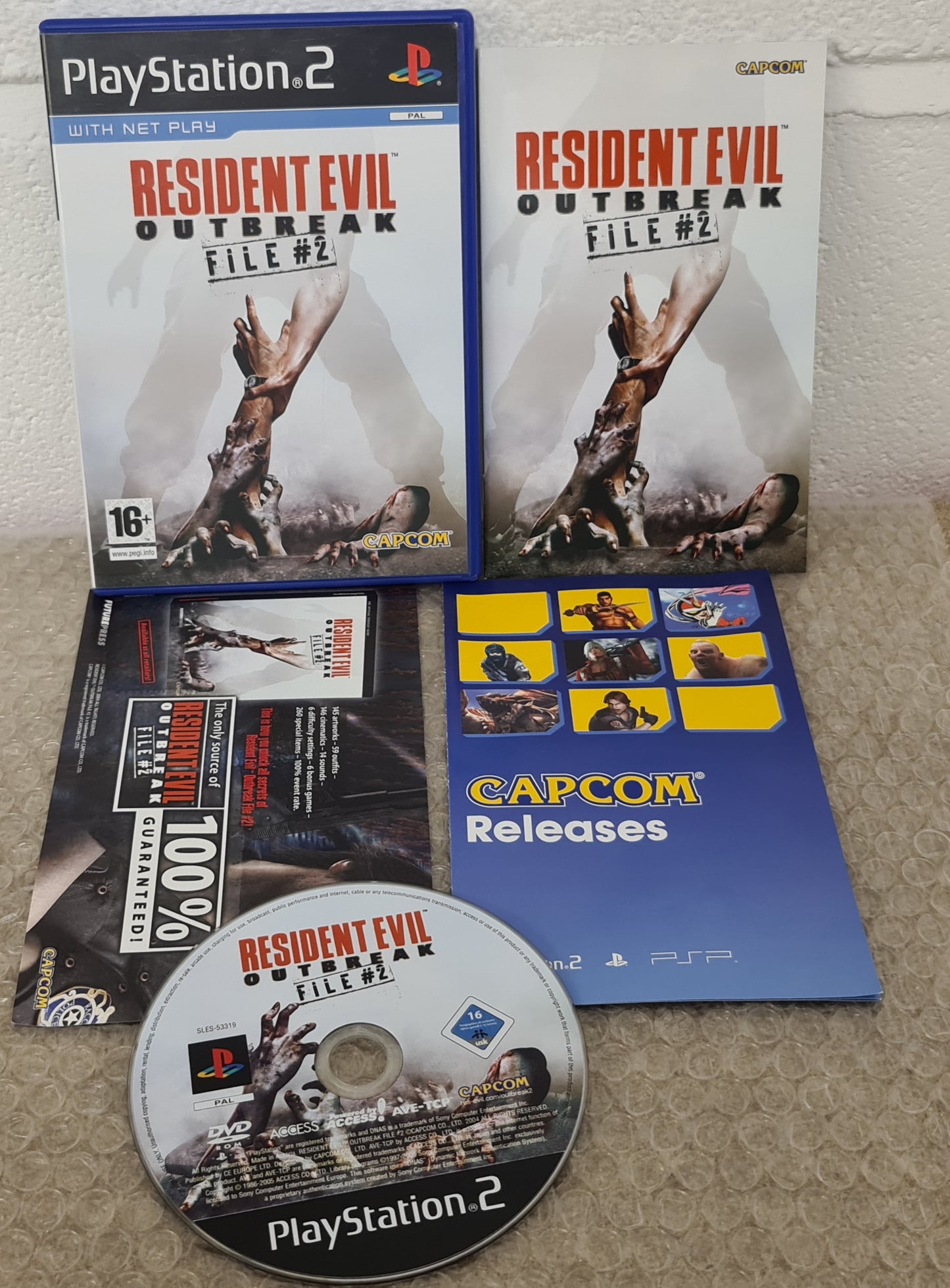 Resident Evil Outbreak File 2 Sony Playstation 2 (PS2) Game
